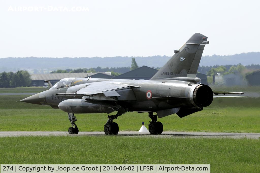 274, Dassault Mirage F.1CT C/N 274, The Mirage F-1CT becomes a rare breed. It is flying alongside the Mirage F-1CR in the two reconnaissance units ER01.033 and ER02.033.