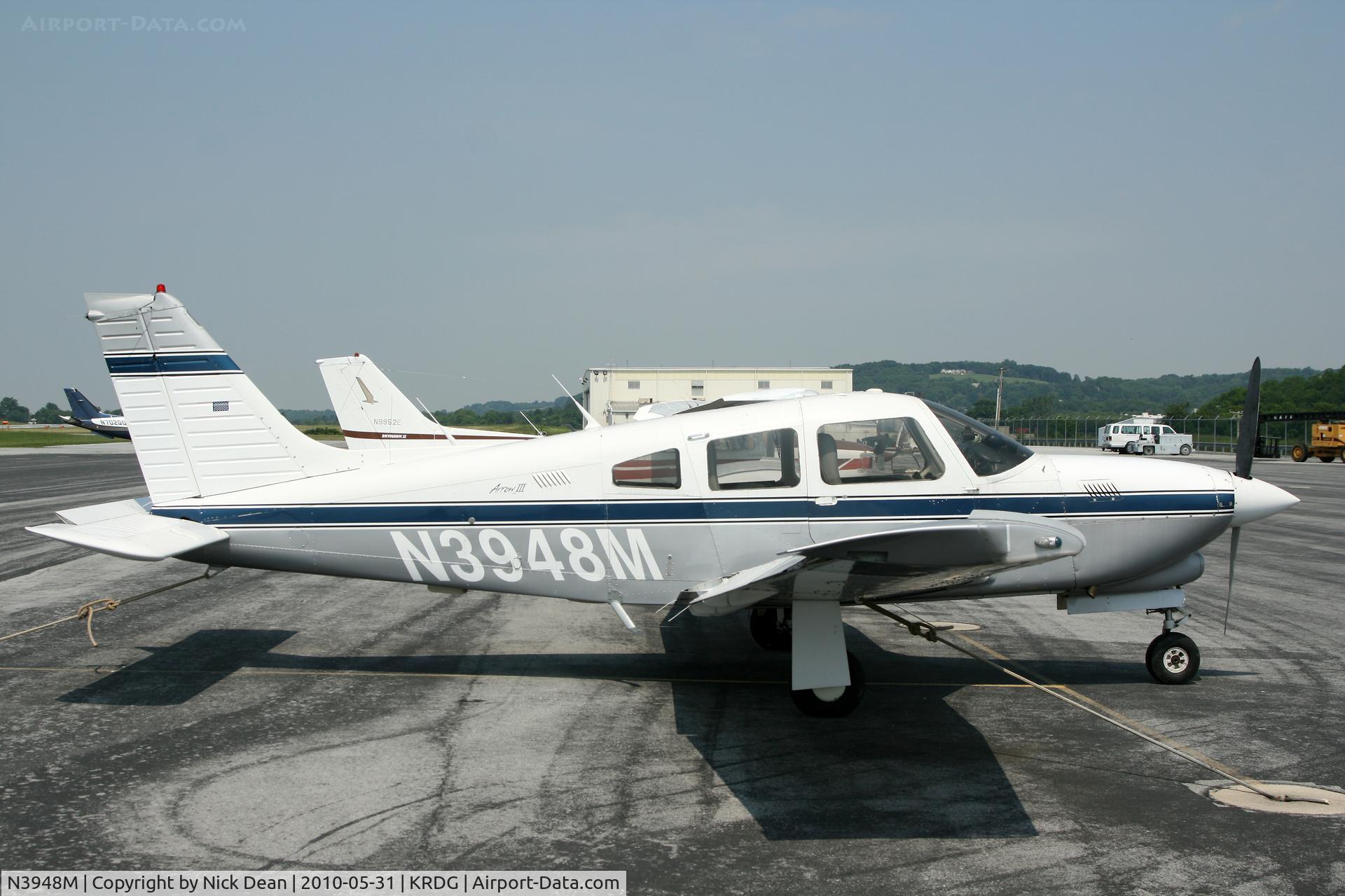 N3948M, 1978 Piper PA-28R-201T Cherokee Arrow III C/N 28R-7803203, KRDG