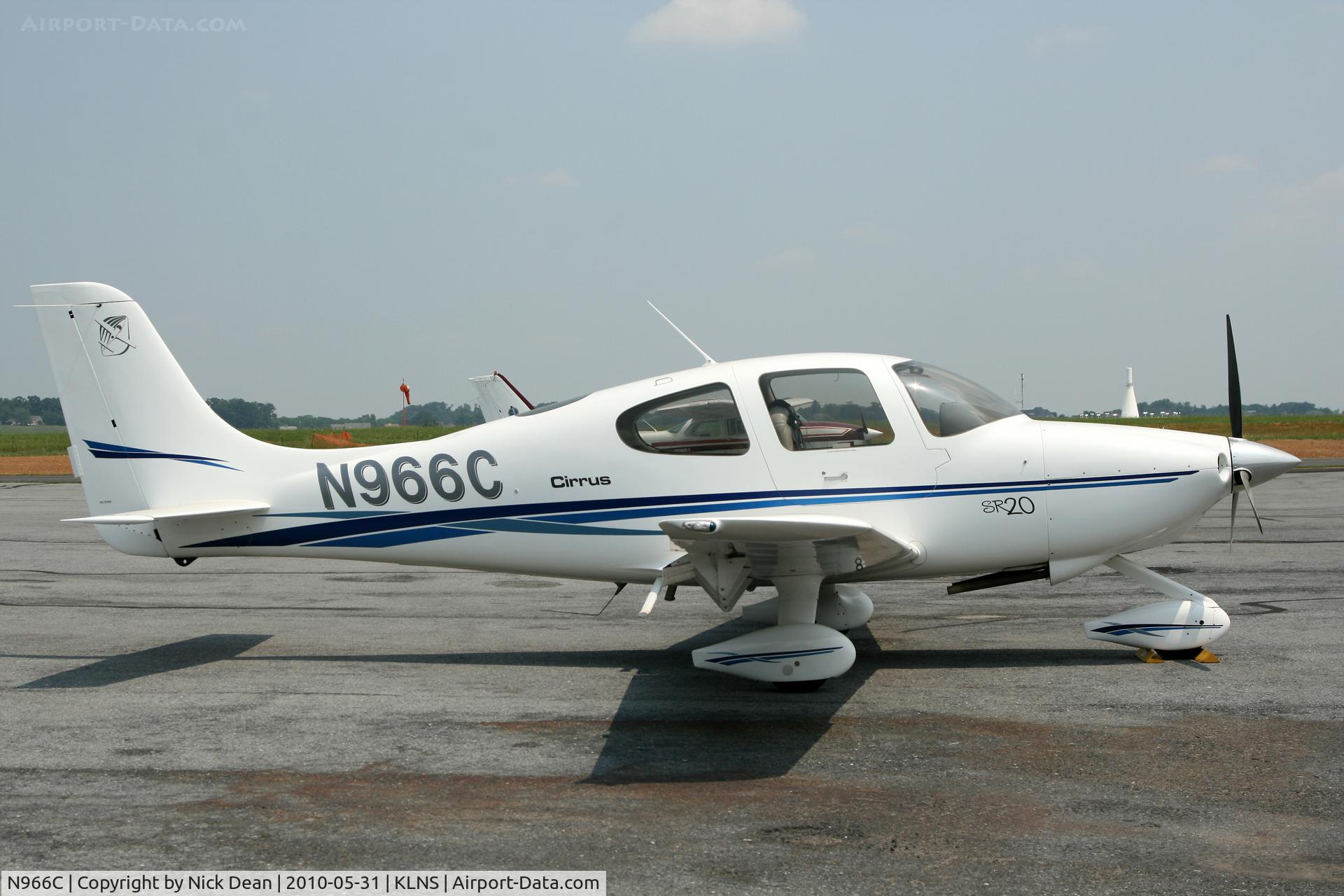 N966C, 2003 Cirrus SR20 C/N 1272, KLNS