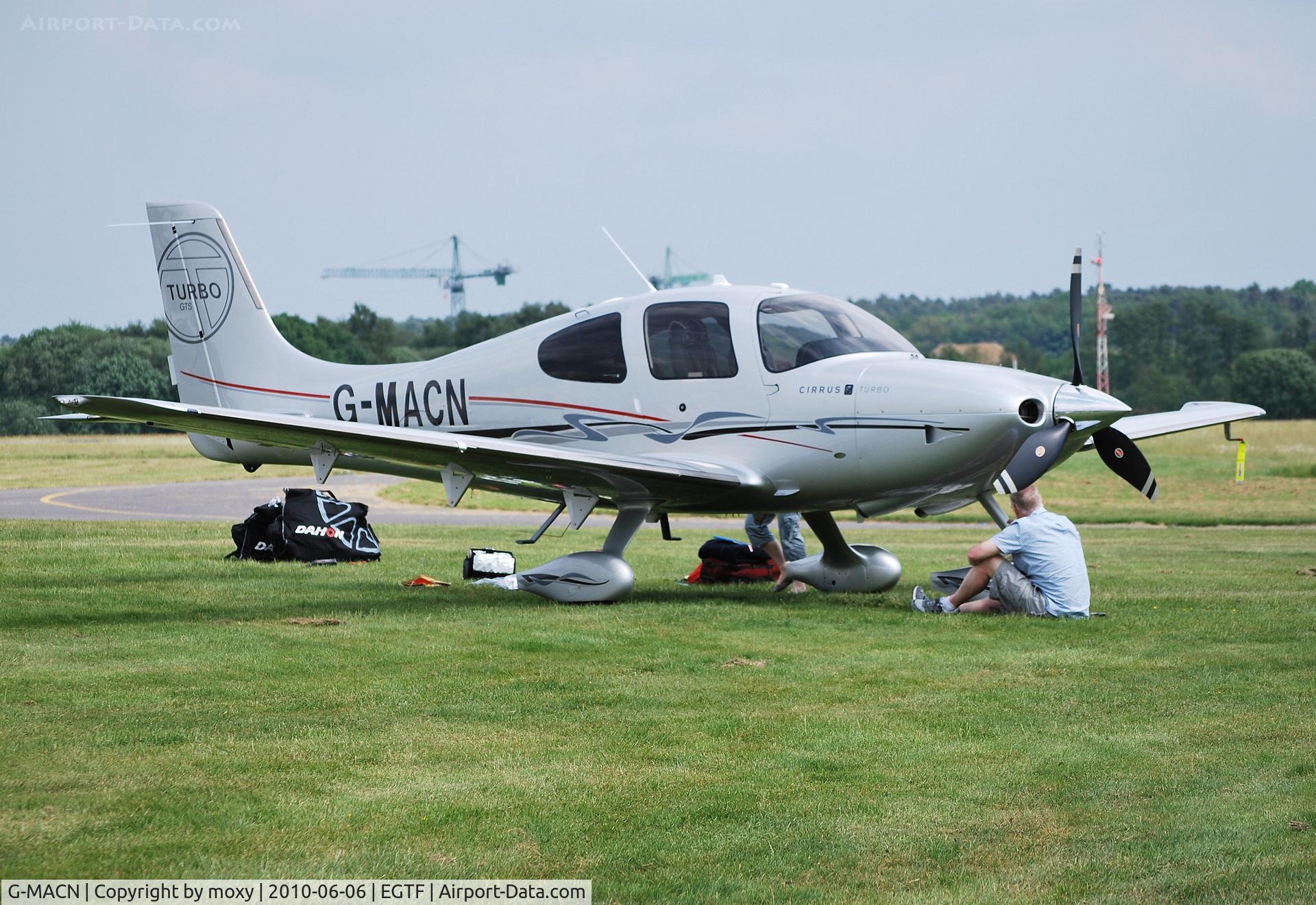 G-MACN, 2009 Cirrus SR22 GTS Turbo C/N 3603, Cirrus SR22 Ex N760CK at Fairoaks