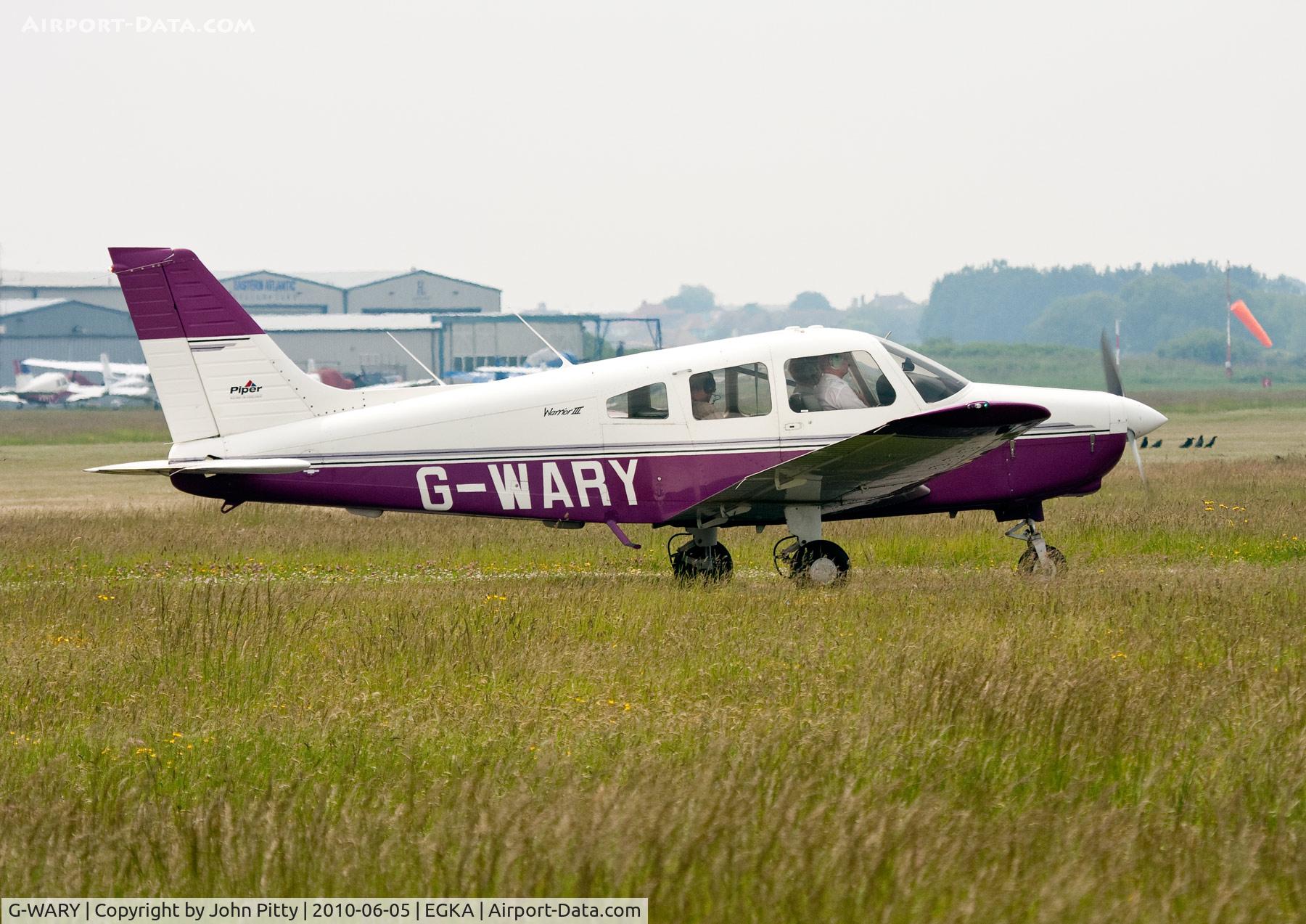G-WARY, 1997 Piper PA-28-161 Cherokee Warrior III C/N 28-42024, Shoreham Airport, West Sussex