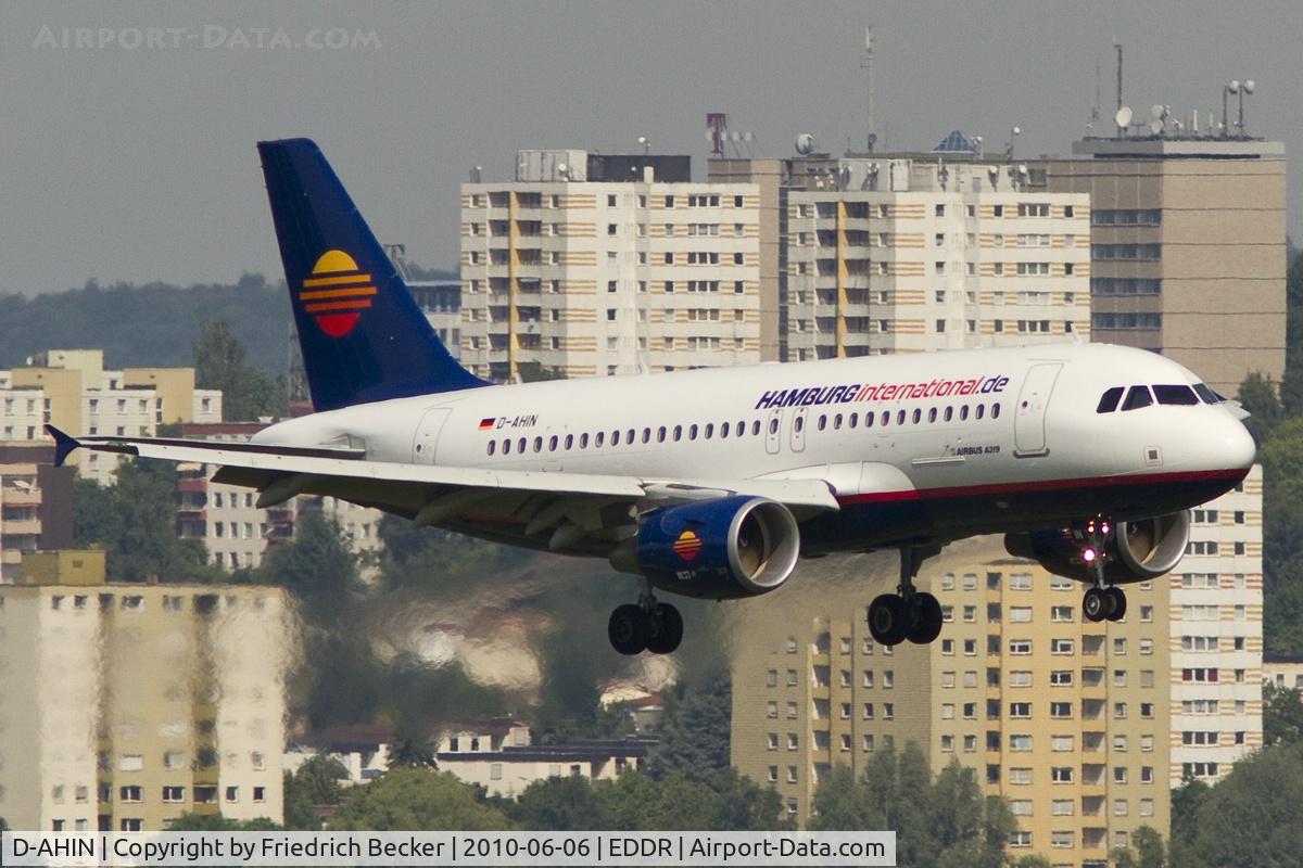 D-AHIN, 2009 Airbus A319-112 C/N 3853, on final RW09