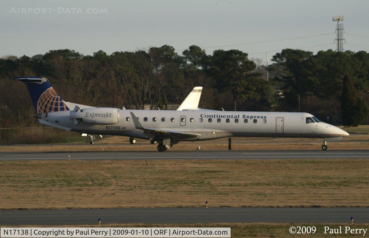 N17138, 2003 Embraer ERJ-145XR (EMB-145XR) C/N 145727, Fresh arrival