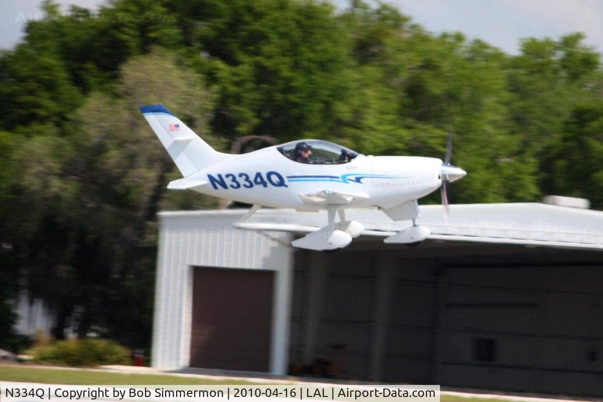 N334Q, Questair Venture 20 C/N 41, Arriving at Lakeland, Florida during Sun N Fun 2010.