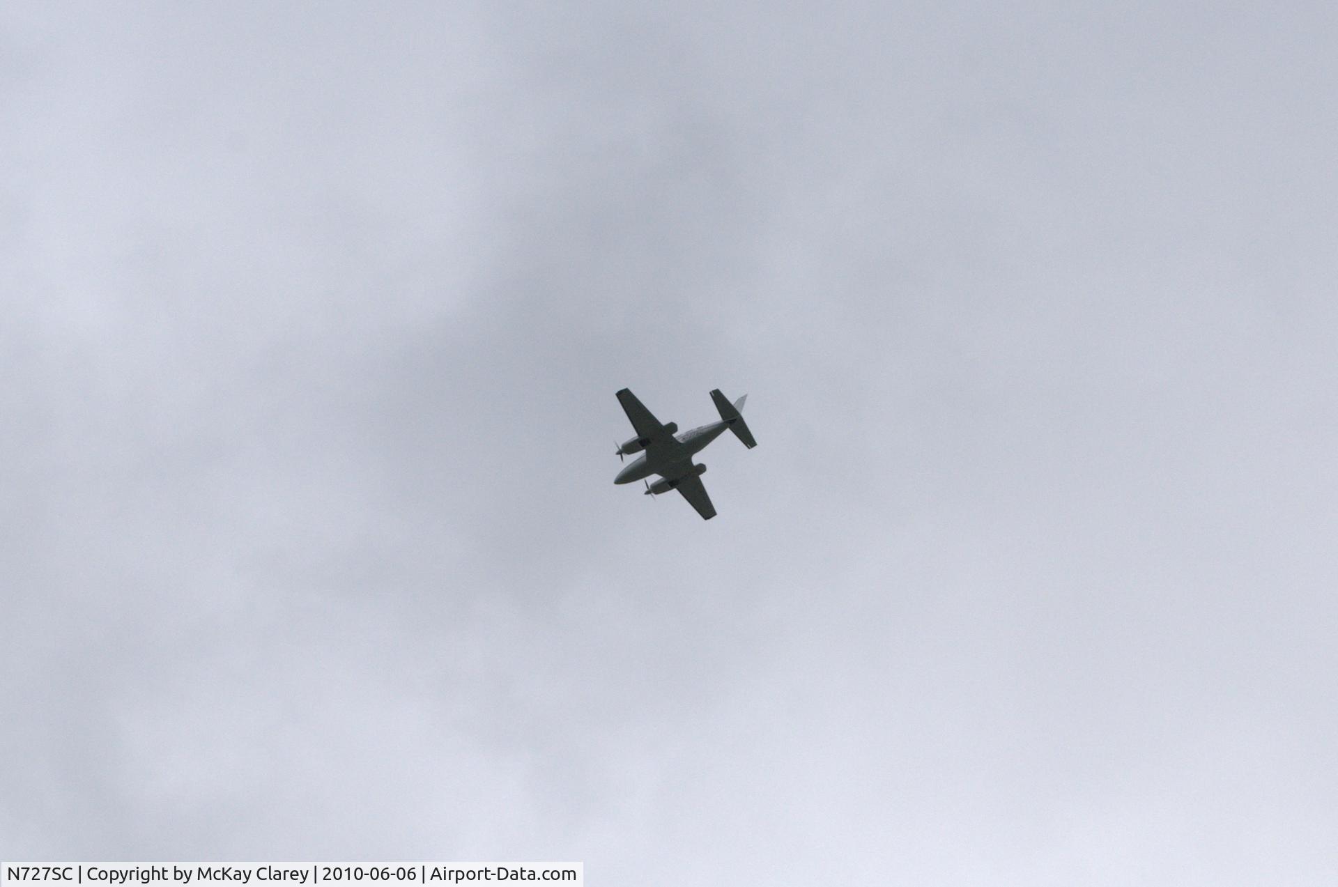 N727SC, 1973 Piper PA-31-350 Chieftain C/N 31-7305110, Flying over my apartment