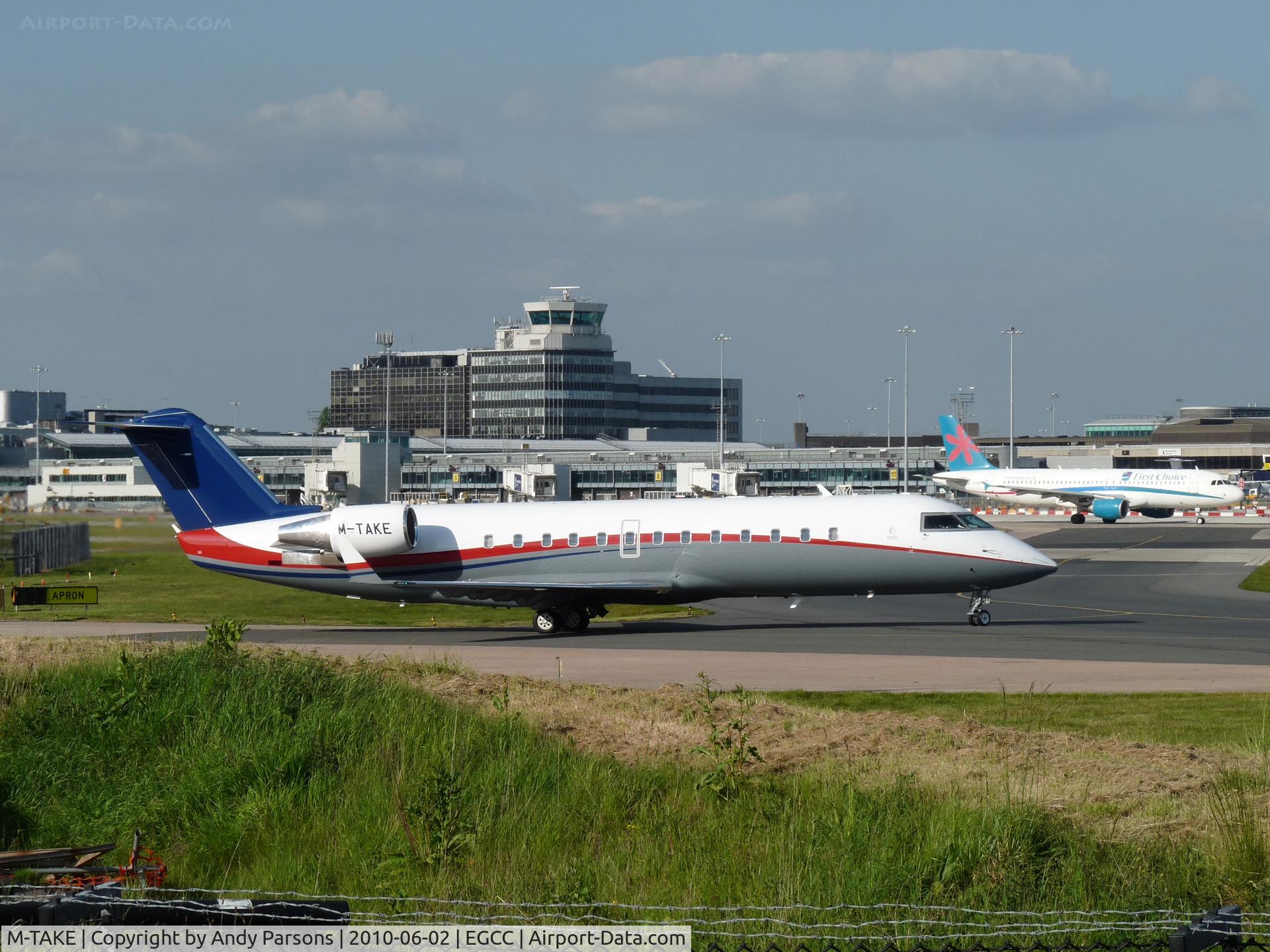 M-TAKE, 2007 Bombardier Challenger 850 (CL-600-2B19) C/N 8079, On Delivery through Manchester