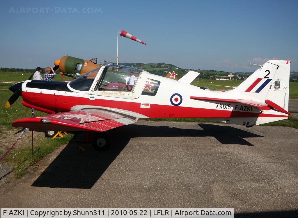 F-AZKI, 1974 Scottish Aviation Bulldog T.1 C/N BH.120/273, Parked in front of the hangar...