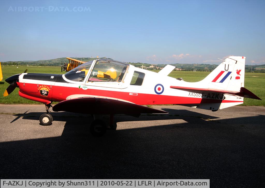 F-AZKJ, 1973 Scottish Aviation Bulldog T.1 C/N BH.120/248, Parked in front of the hangar...