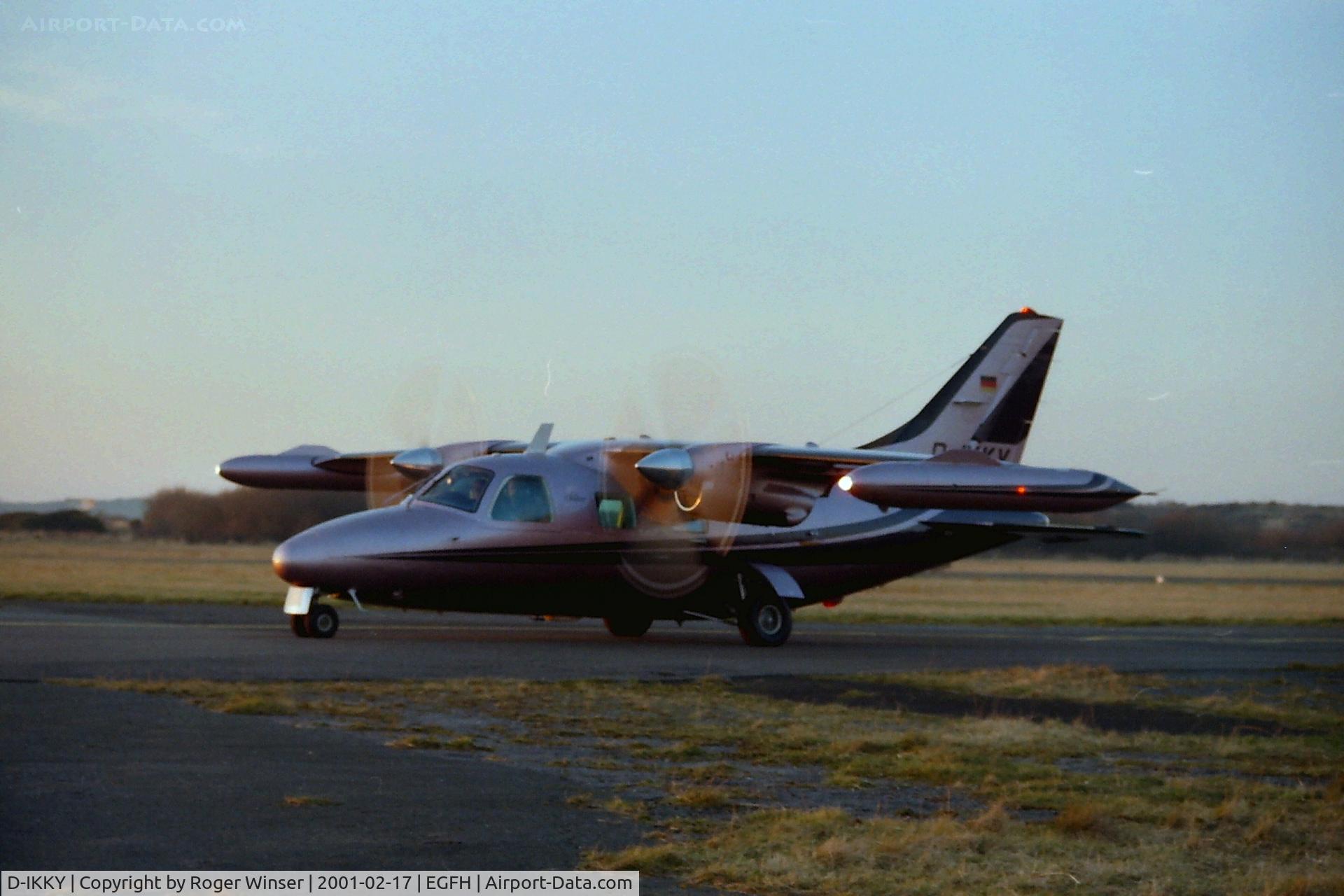 D-IKKY, Mitsubishi MU-2B-40 Solitaire C/N 420SA, Evening arrival from Bournemouth Airport