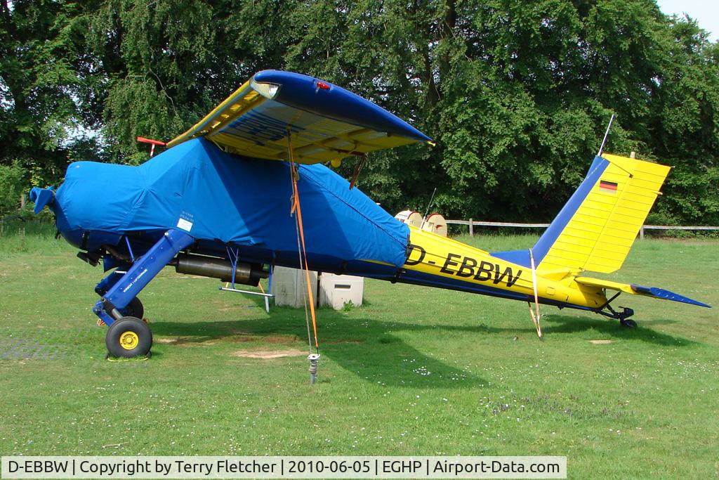 D-EBBW, PZL-Okecie PZL-104 Wilga 35A C/N 62167, German registered PZL-104 Wilga -  under wraps at Popham