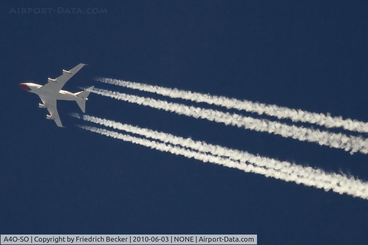 A4O-SO, 1979 Boeing 747SP-27 C/N 21785, Oman Royal Flight cruising high