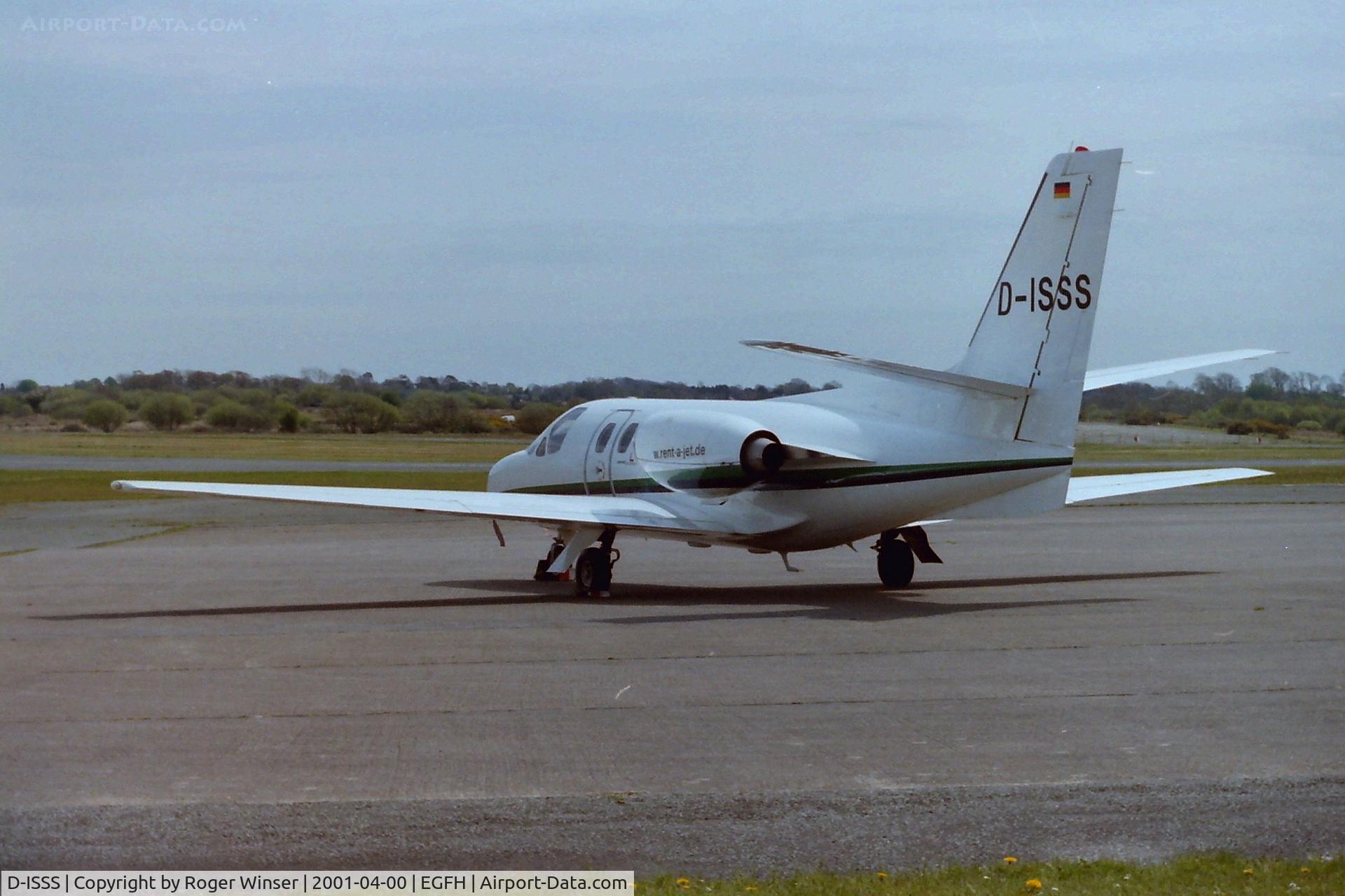 D-ISSS, 1978 Cessna 500 Citation I C/N 500-0392, Visitng Swansea in April 2001