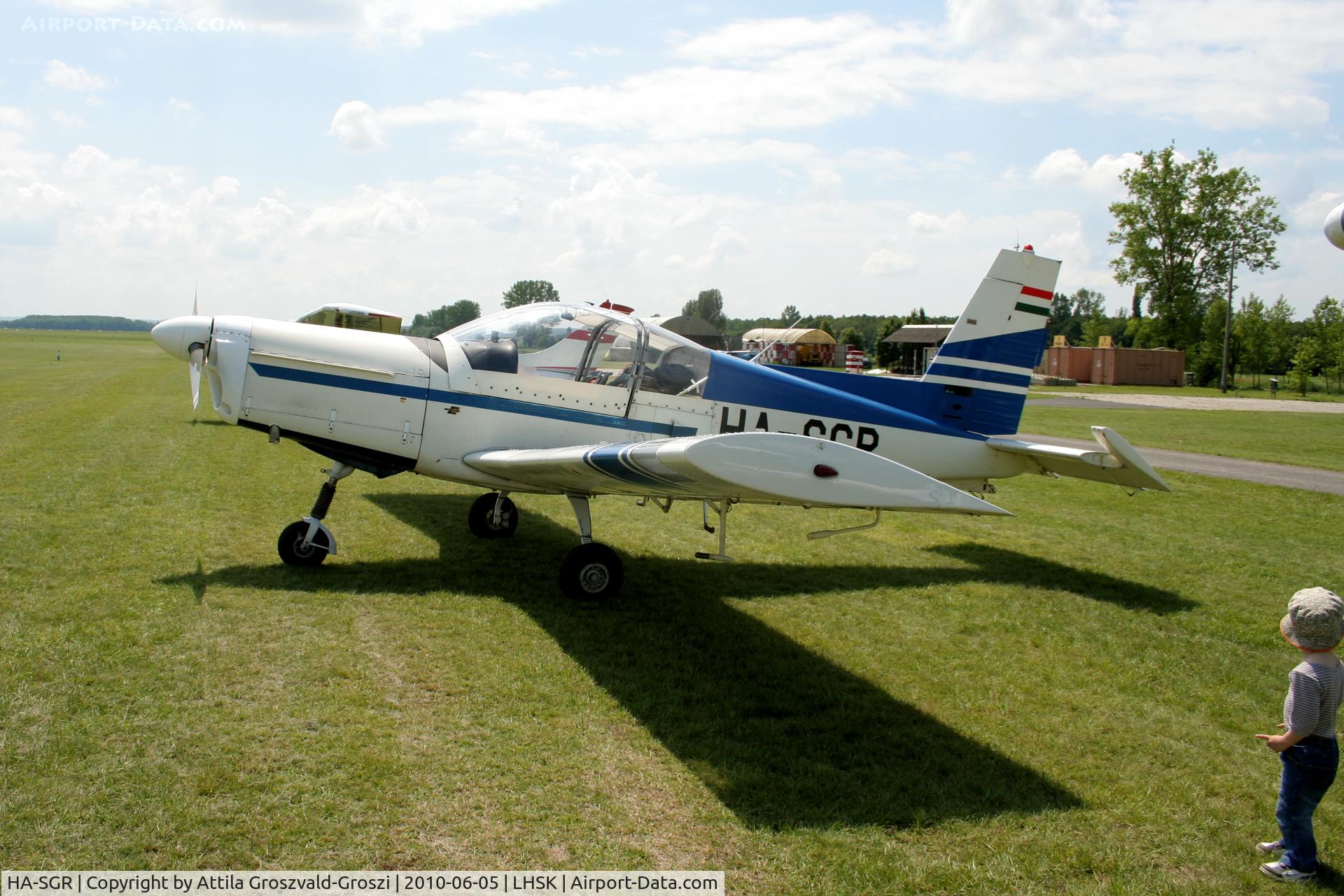HA-SGR, 1988 Zlin Z-142 C/N 0459, Siófok-Kiliti Airport, Hungary.