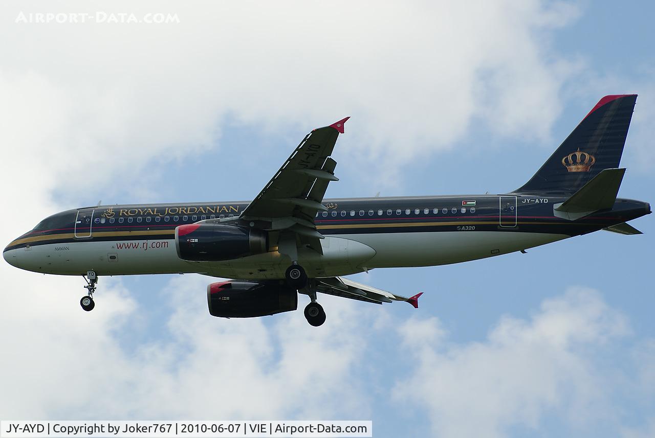 JY-AYD, Airbus A320-214 C/N 2598, Royal Jordanian