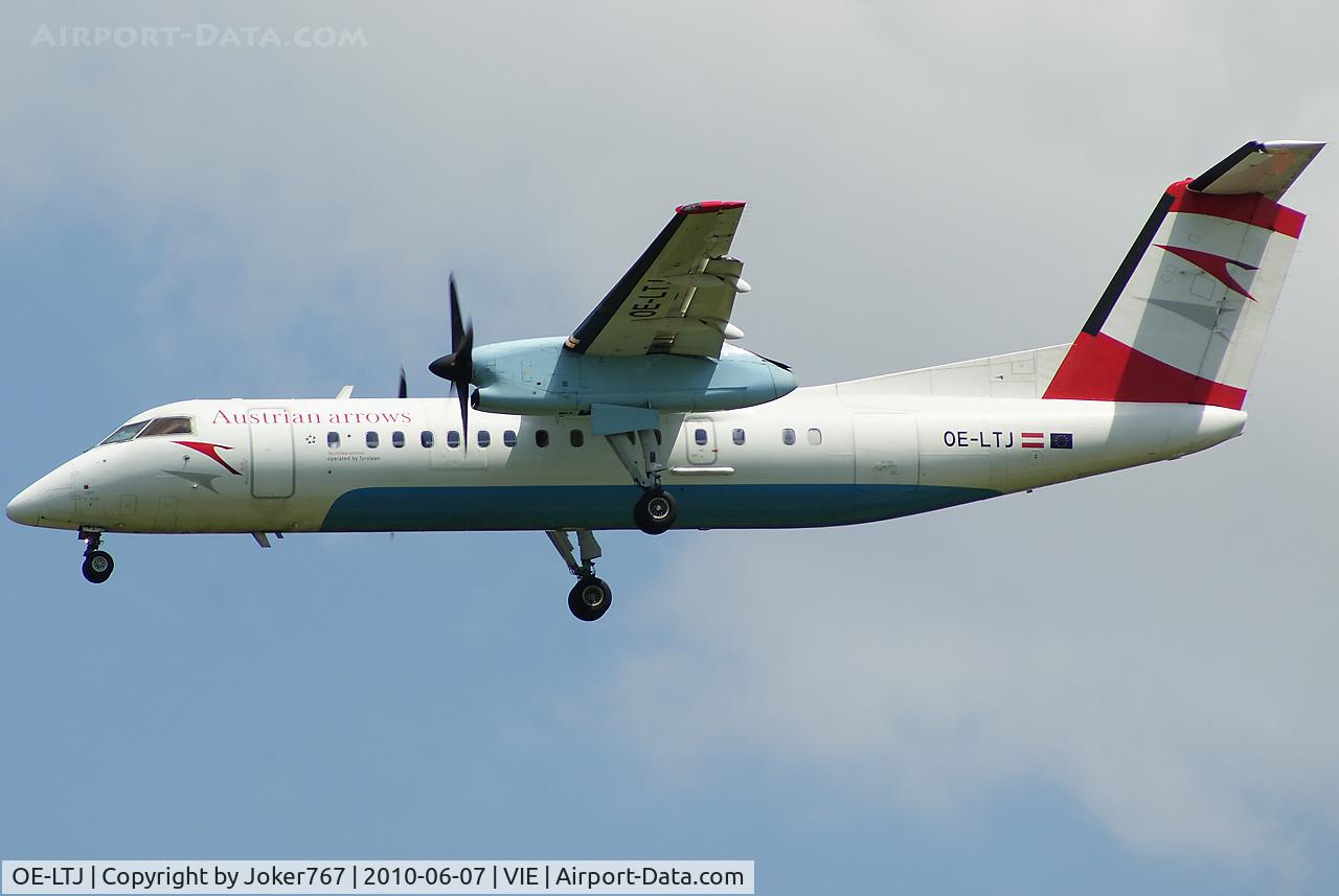 OE-LTJ, 1997 De Havilland Canada DHC-8-314Q Dash 8 C/N 481, Austrian arrows