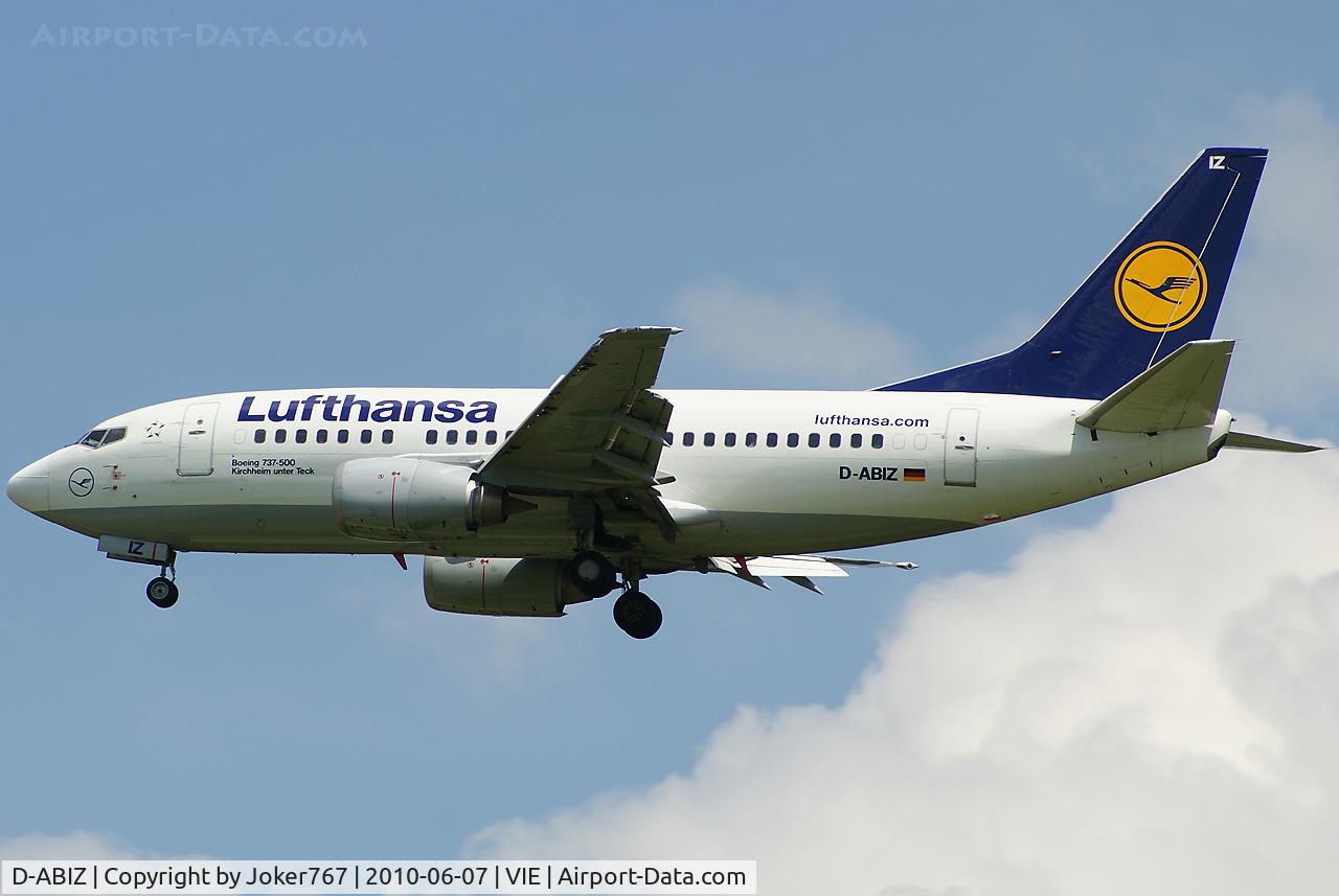 D-ABIZ, 1991 Boeing 737-530 C/N 25244, Lufthansa