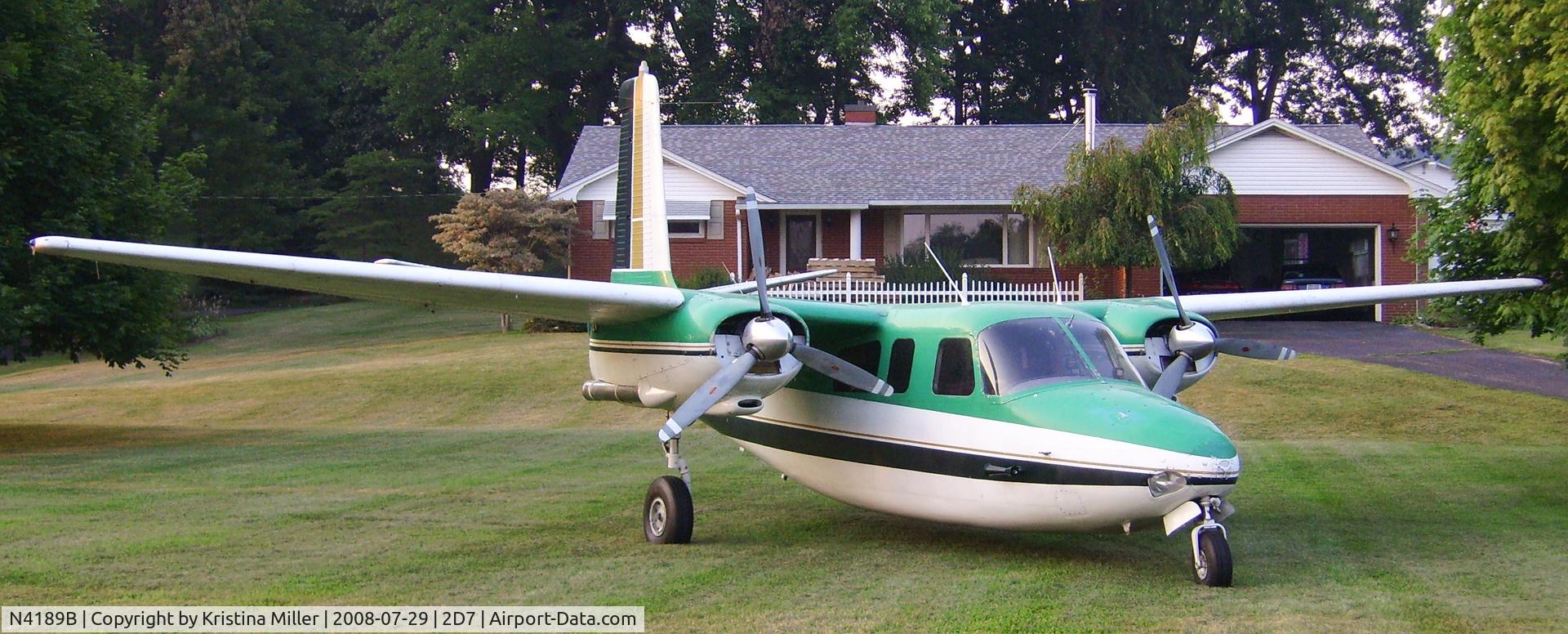 N4189B, 1953 Aero Commander 520 C/N 520-96, Last picture before we took it to Washington state to it's new owner. Only 150, 520s were ever made.