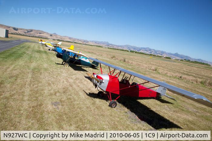 N927WC, Pietenpol Air Camper C/N 001 (N927WC), Flight Line Frazier Lake Airpark at Pietenpol Gathering 2010