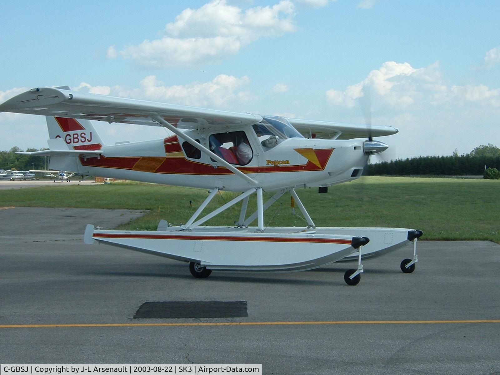 C-GBSJ, Ultravia Pelican Sport 700 C/N 715, Pélican 700 on JL Aéro 1500 amphibious floats