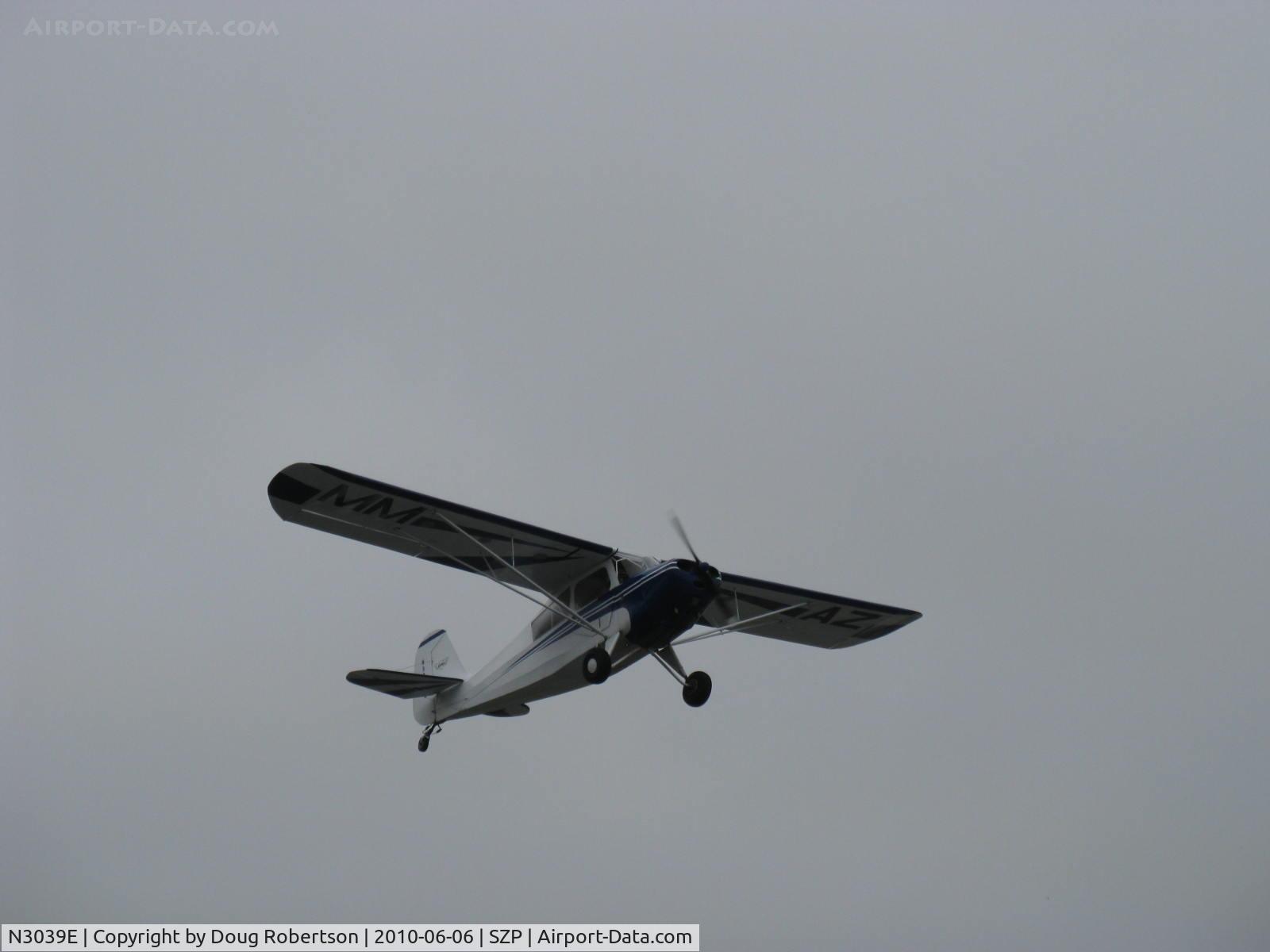N3039E, 1946 Aeronca 7AC Champion C/N 7AC-6625, 1946 Aeronca 7AC CHAMPION, Continental O-200 100 Hp upgrade, takeoff climb Rwy 22