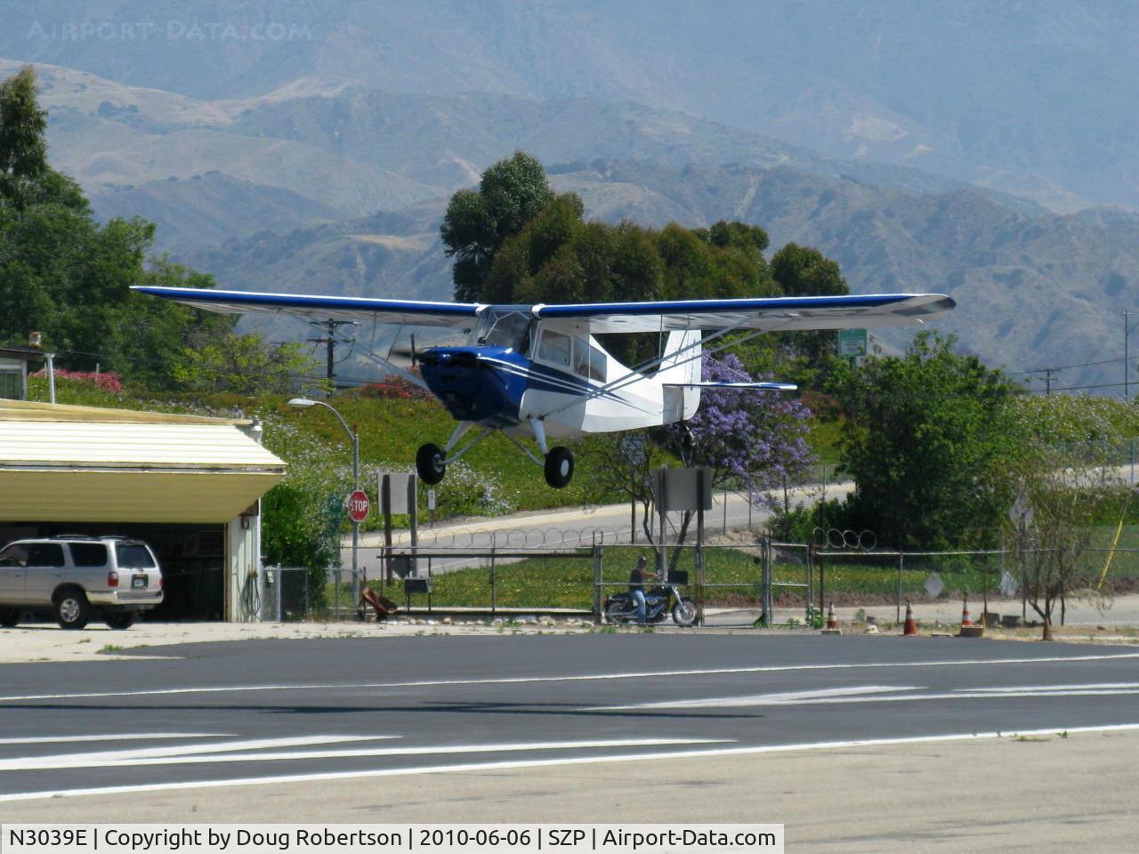N3039E, 1946 Aeronca 7AC Champion C/N 7AC-6625, 1946 Aeronca 7AC CHAMPION, Continental O-200 100 Hp, landing Rwy 22