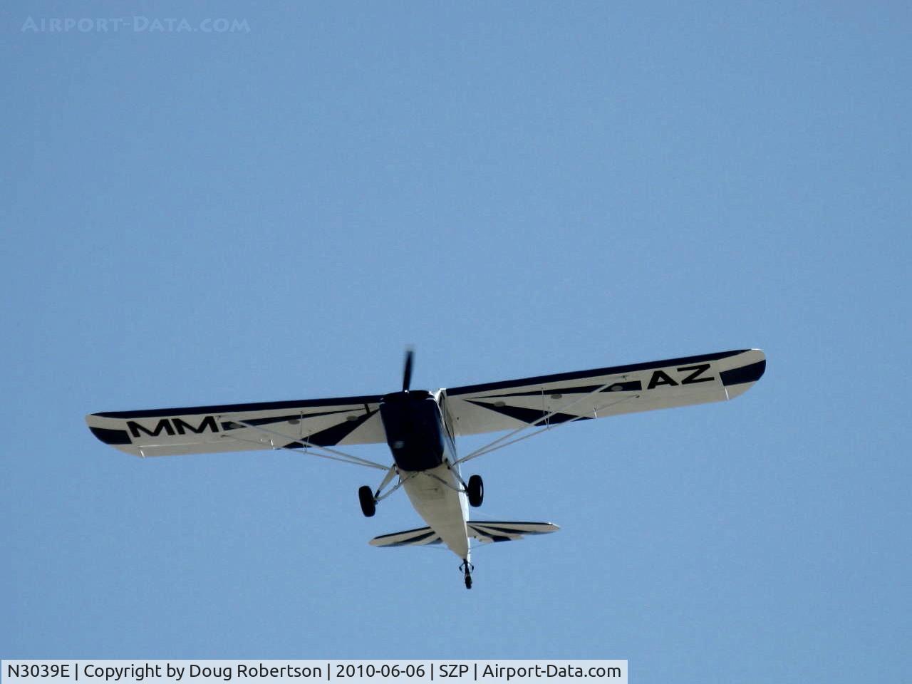 N3039E, 1946 Aeronca 7AC Champion C/N 7AC-6625, 1946 Aeronca 7AC CHAMPION, Continental O-200 100 Hp upgrade, on final for 22 grass strip
