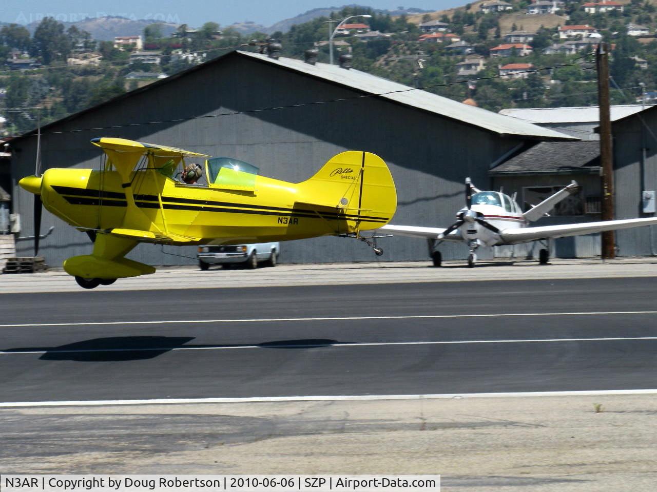 N3AR, 1974 Pitts S-1S Special C/N 10, 1974 Russell PITTS S-1S, Lycoming O&VO-360 180 Hp, landing Rwy 22
