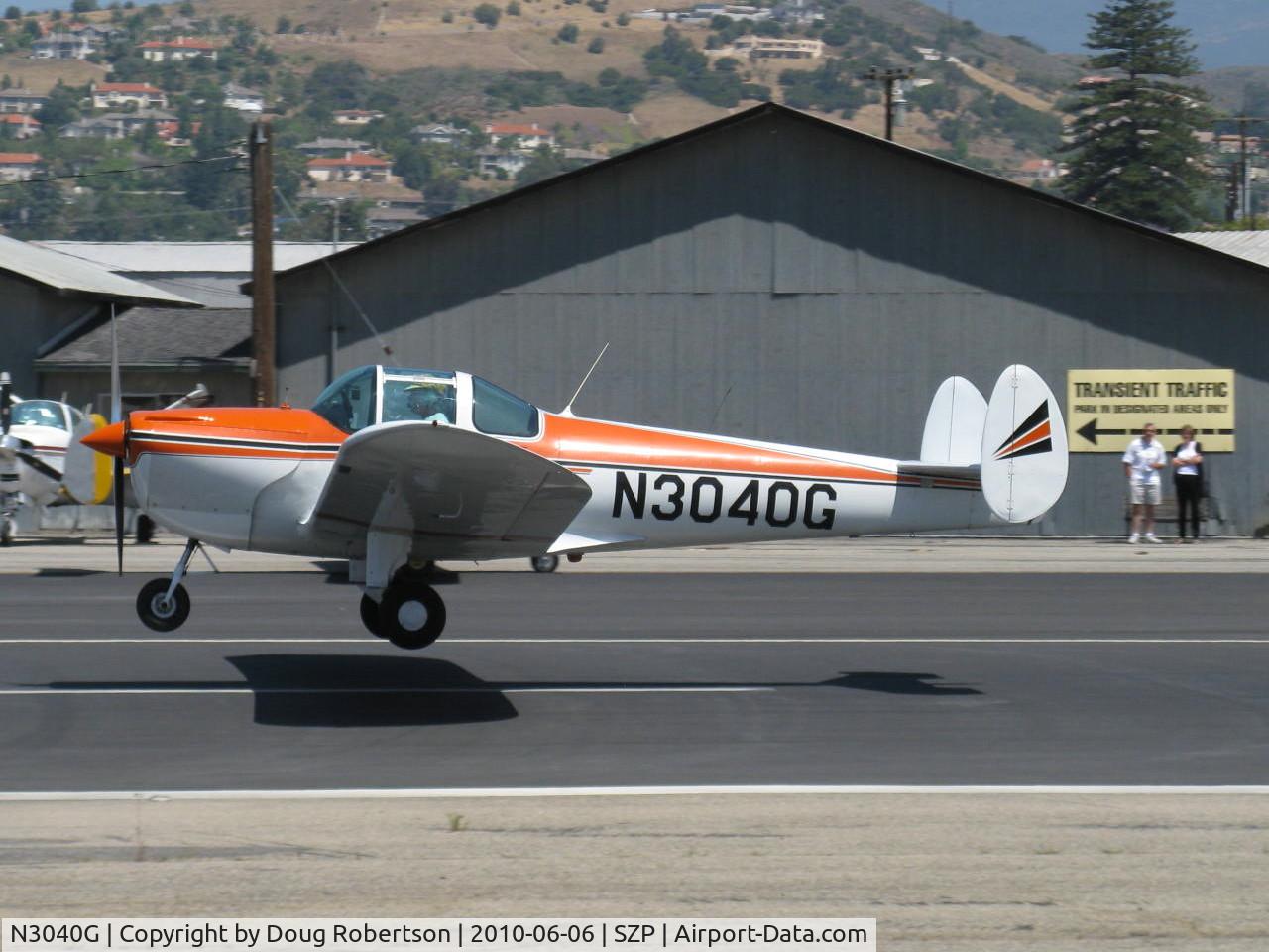 N3040G, 1961 Forney F-1A Aircoupe C/N 5740, 1961 Forney FORNAIRE F-1A AIRCOUPE, Continental C90-12 95 Hp for takeoff, landing Rwy 22
