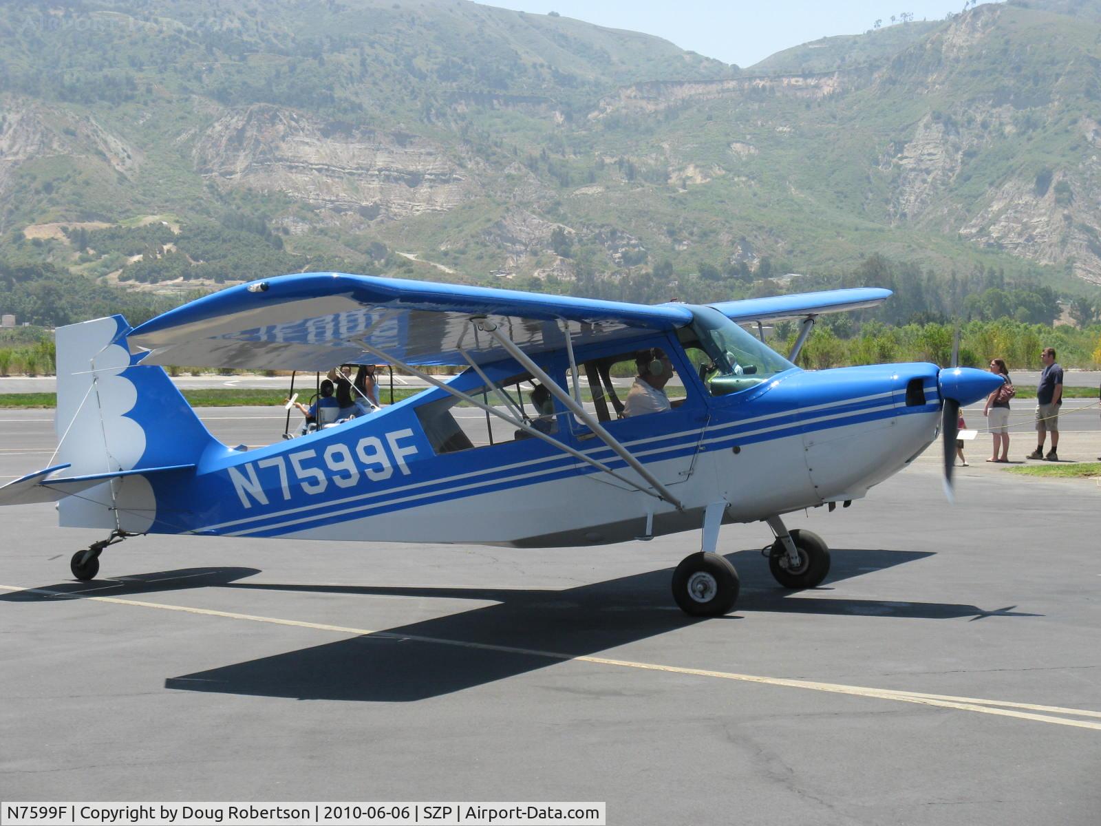 N7599F, 1970 Champion 7ECA Citabria C/N 745-70, 1970 Champion 7ECA CITABRIA, Lycoming O-235 115 Hp, Young Eagles flight