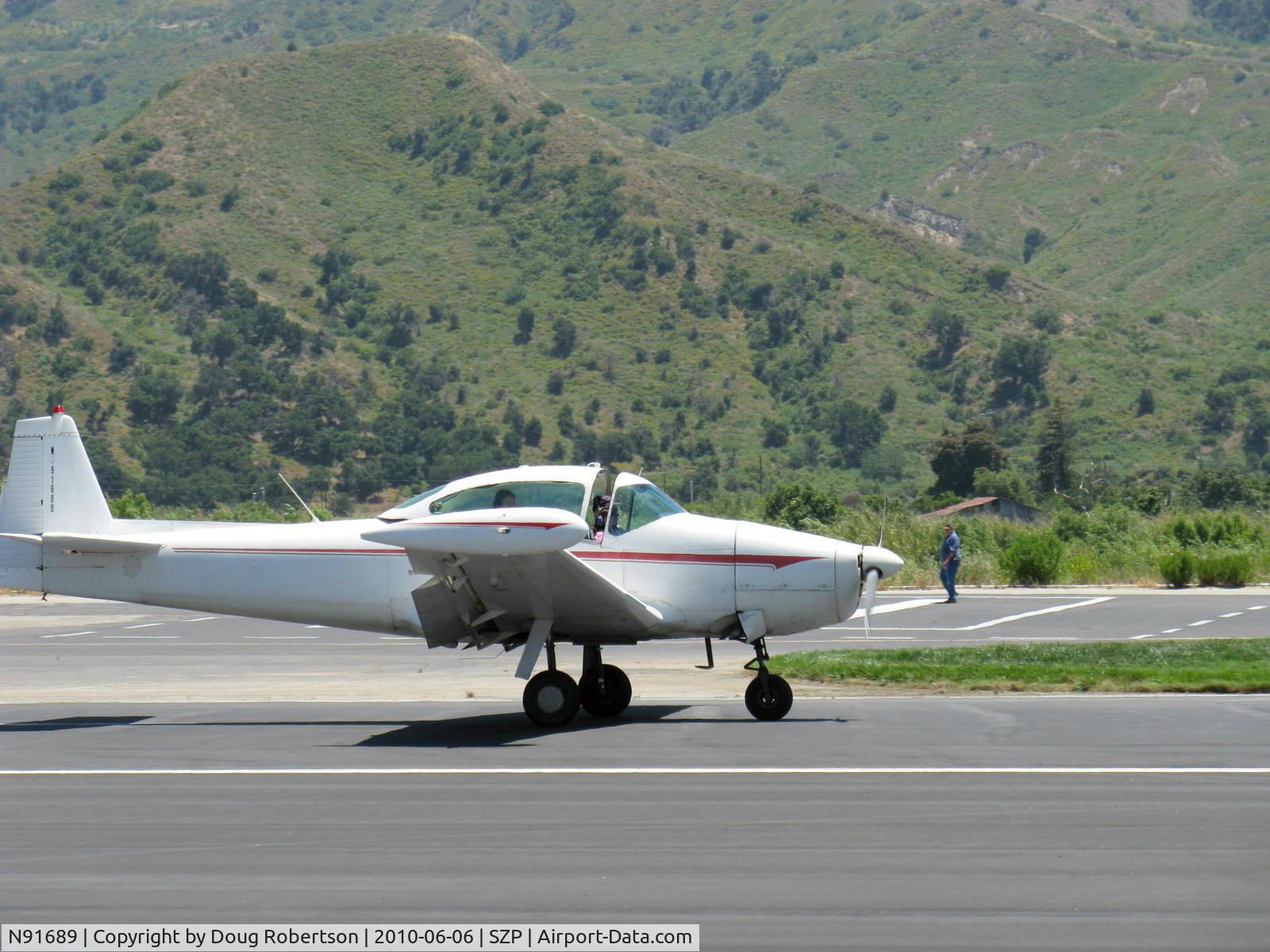 N91689, 1946 North American Navion (NA-145) C/N NAV-4-431, 1946 North American NAVION, Continental E-225 upgrade, landing roll Rwy 22, Young Eagles flight