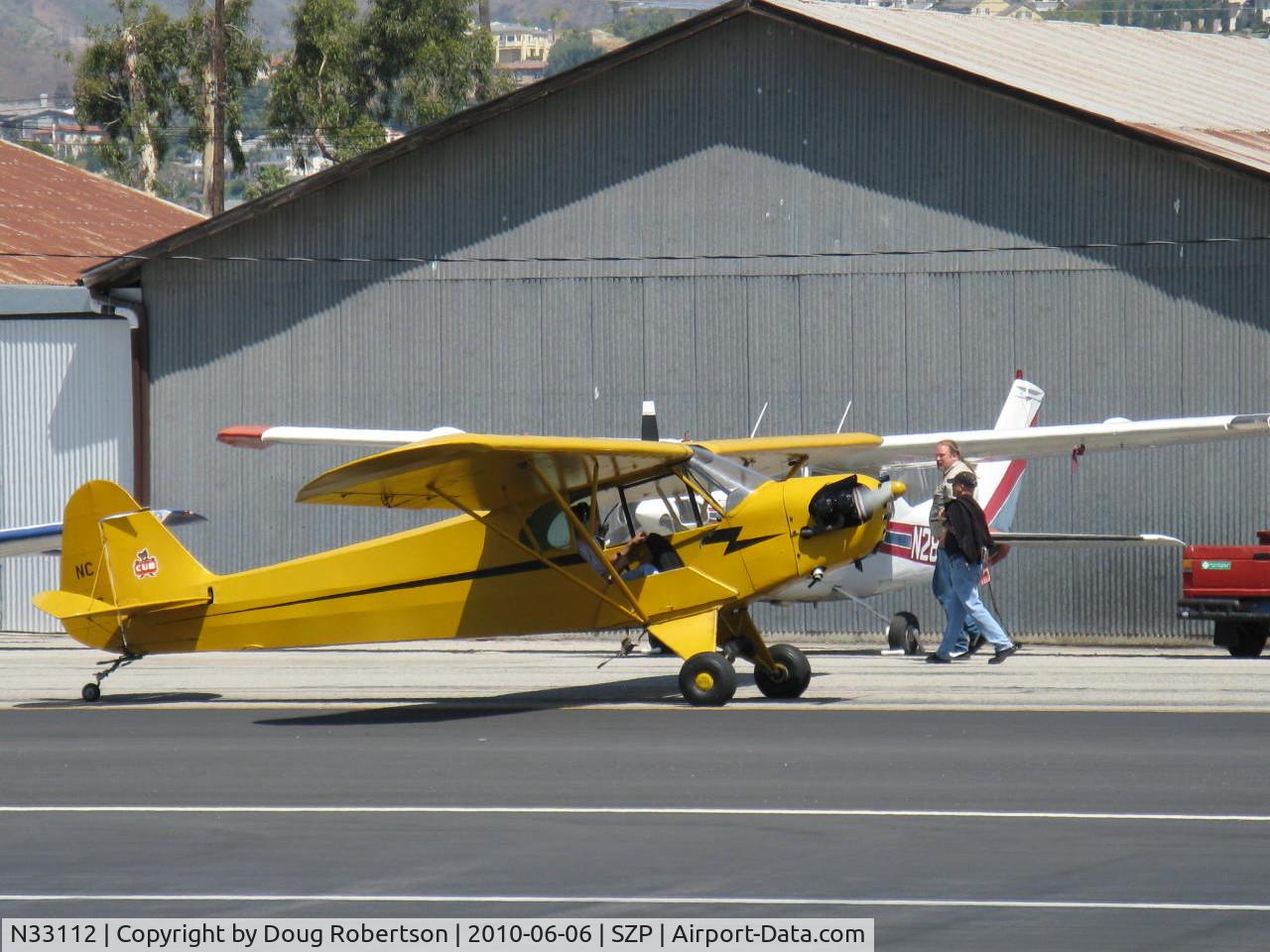 N33112, 1940 Piper J3C-65 Cub Cub C/N 5830, 1940 Piper J3C-65 CUB, Continental C90 90 Hp upgrade, taxi