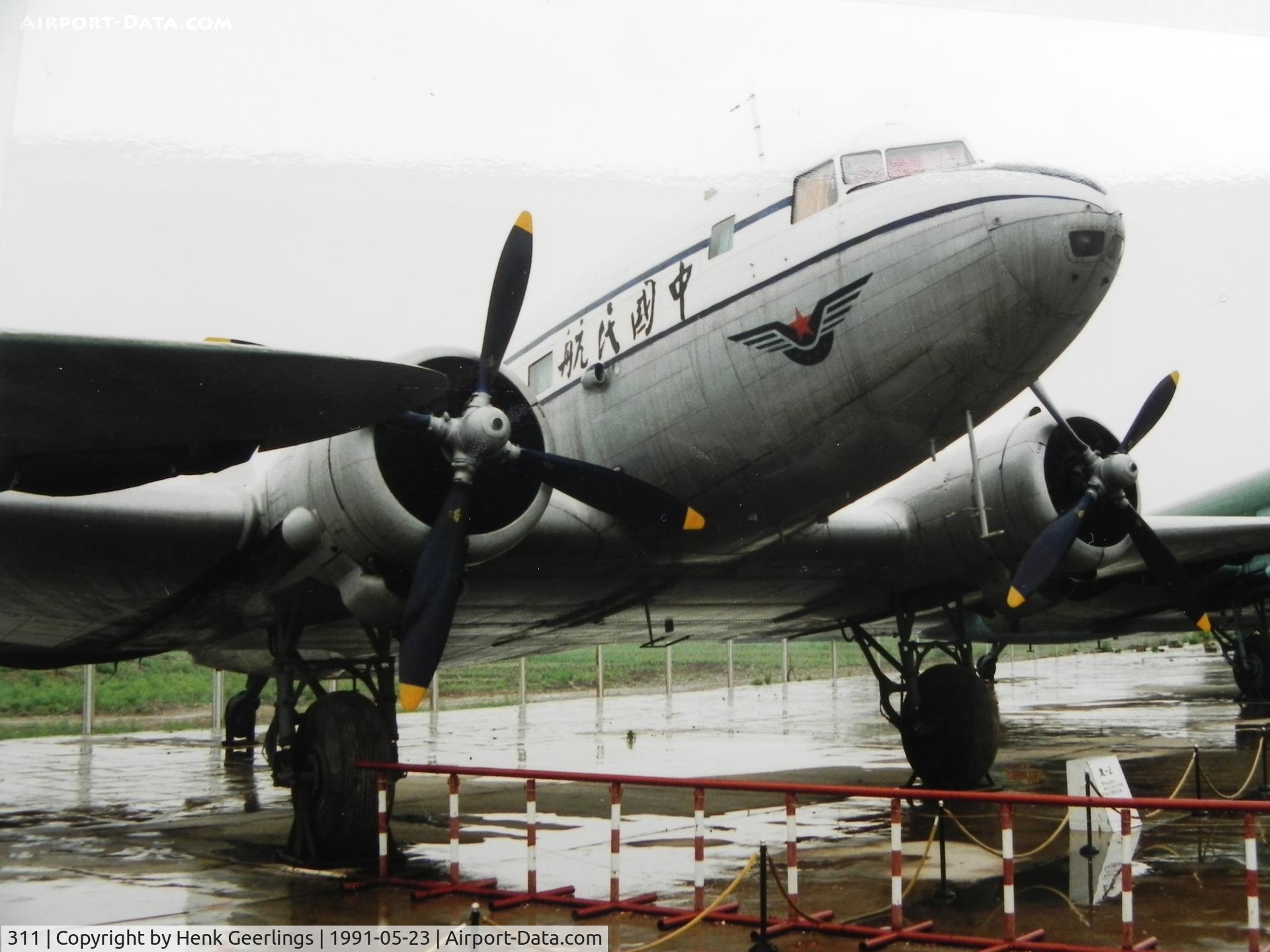 311, Lisunov Li-2 C/N 18439703, Peking , Datang Shan Museum.

Scan from photo taken in May 1991