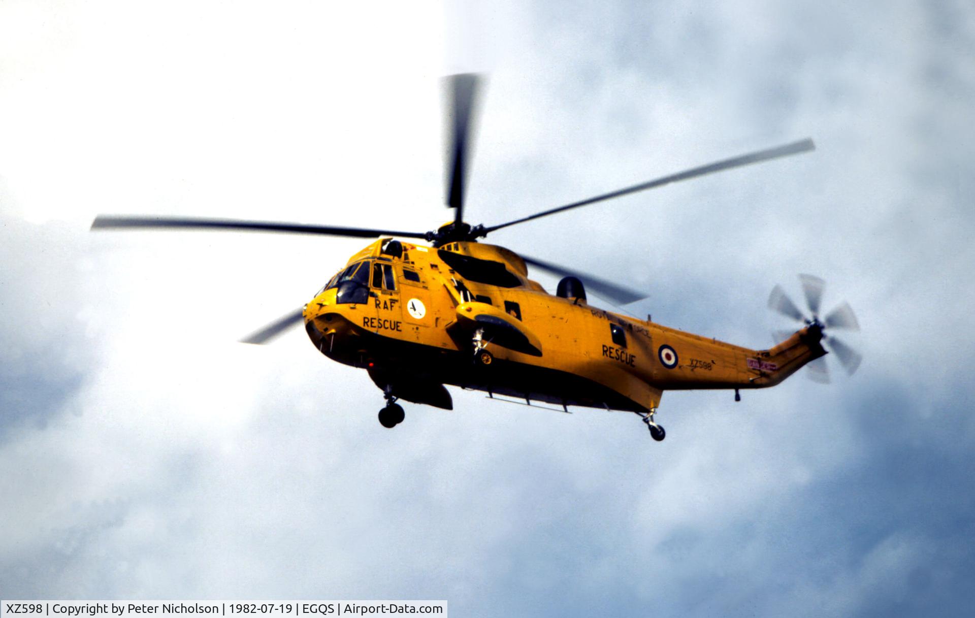 XZ598, 1978 Westland Sea King HAR.3 C/N WA864, Sea King HAR.3 of 202 Squadron resident at RAF Lossiemouth in the Summer of 1982.