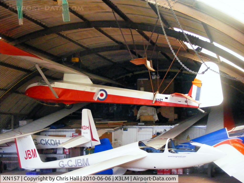 XN157, 1959 Slingsby T-21 Sedbergh TX.1 C/N 1161, Slingsby Sedbergh TX1 at Long Mynd, Shropshire, UK