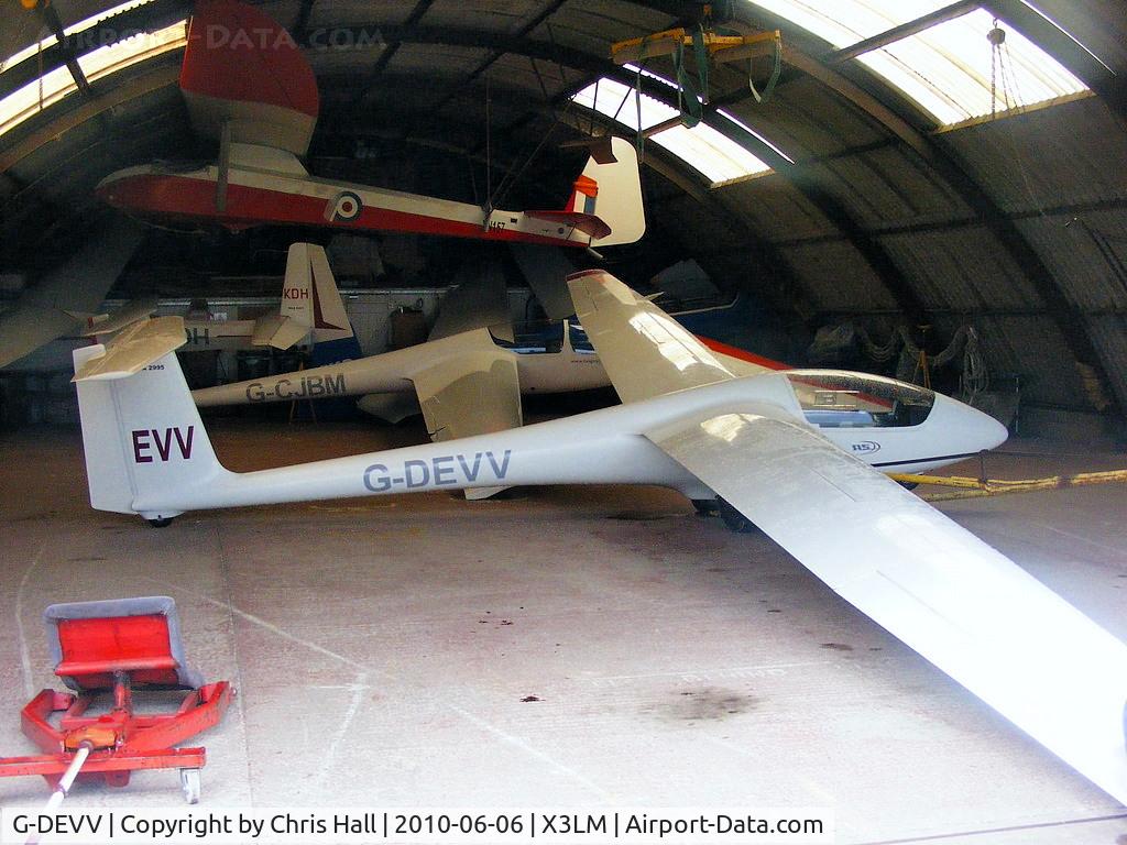 G-DEVV, 1984 Schleicher ASK-23 C/N 23004, Schleicher ASK 23 at Long Mynd, Shropshire, UK