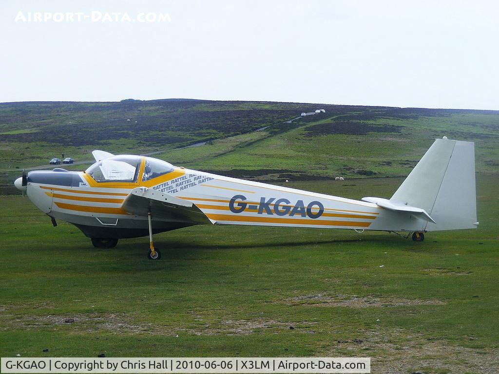 G-KGAO, 1986 Scheibe SF-25C Falke C/N 44386, at Long Mynd, Shropshire, UK
