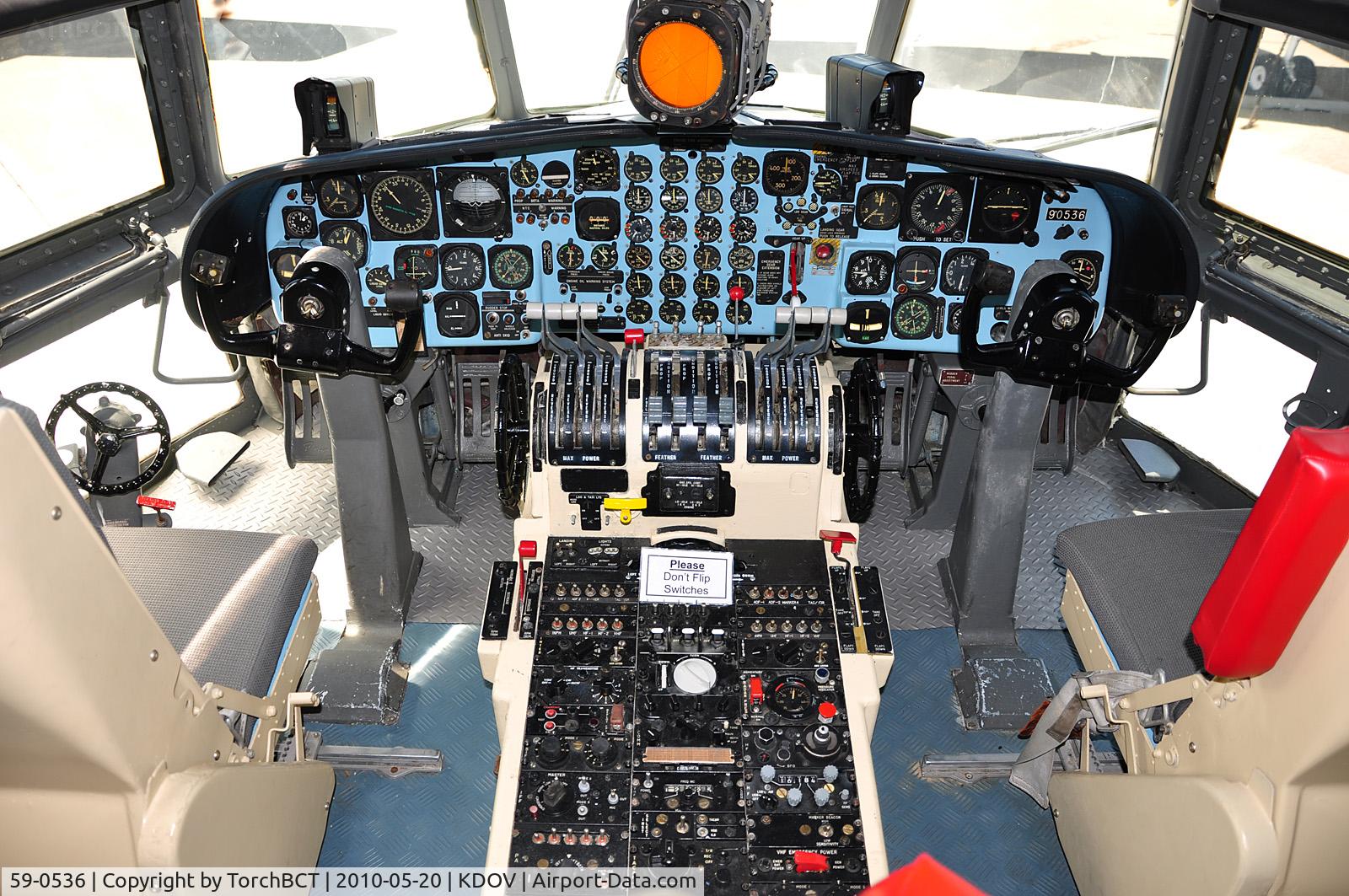 59-0536, 1961 Douglas C-133B-DL Cargomaster C/N 45587, Cockpit of Air Mobility Command Cargomaster