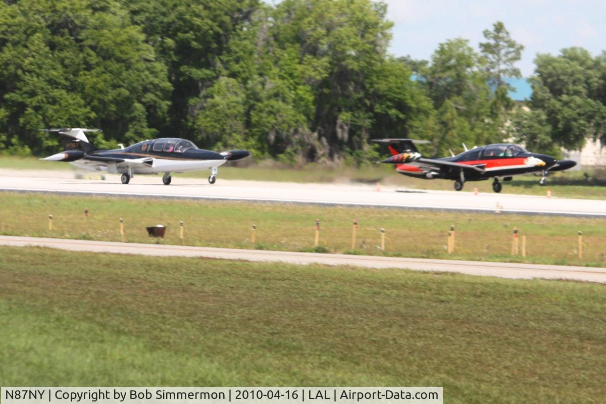 N87NY, 1961 Morane-Saulnier MS.760 Paris C/N 87, Departing Sun N Fun 2010 with N375AS.