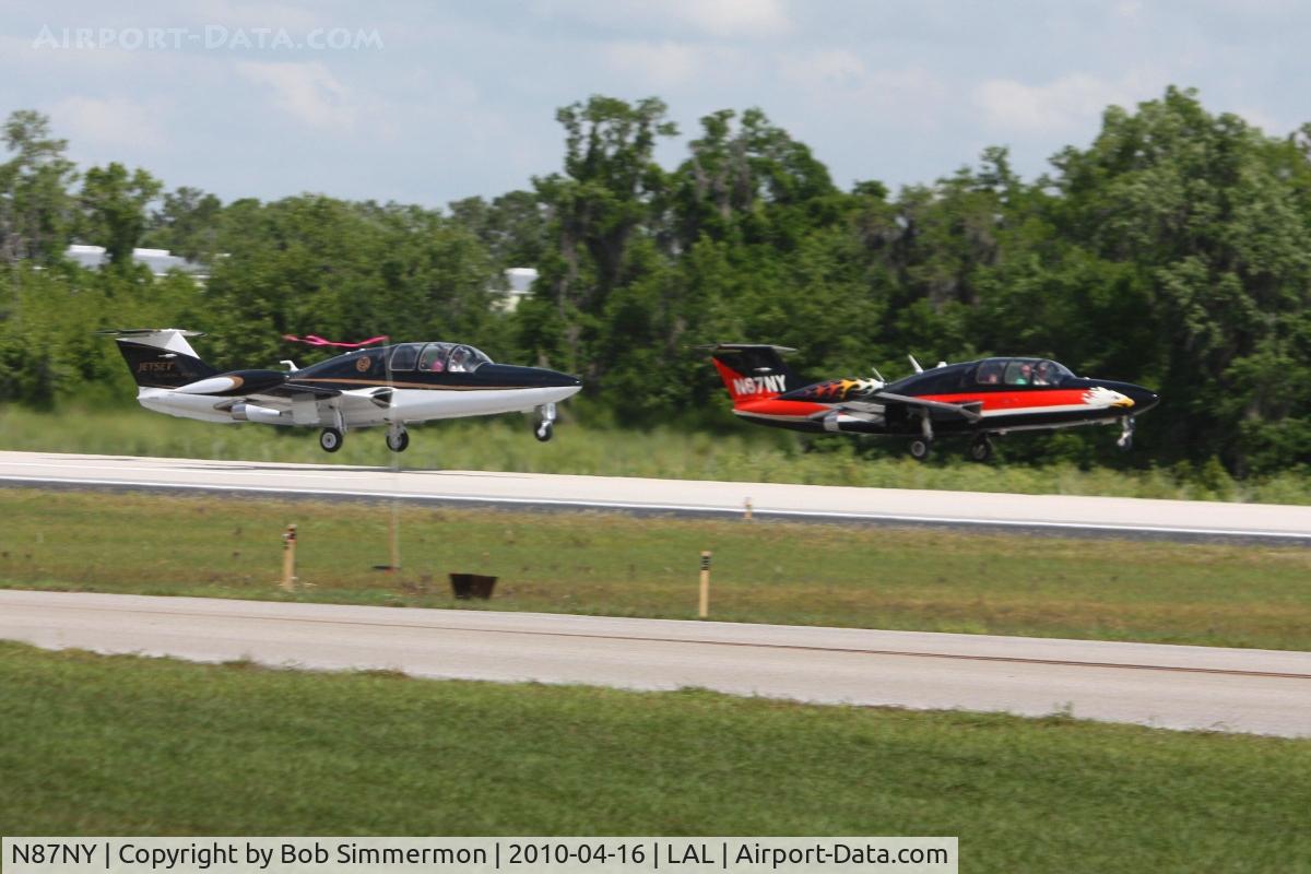 N87NY, 1961 Morane-Saulnier MS.760 Paris C/N 87, Departing Sun N Fun 2010 with N375AS