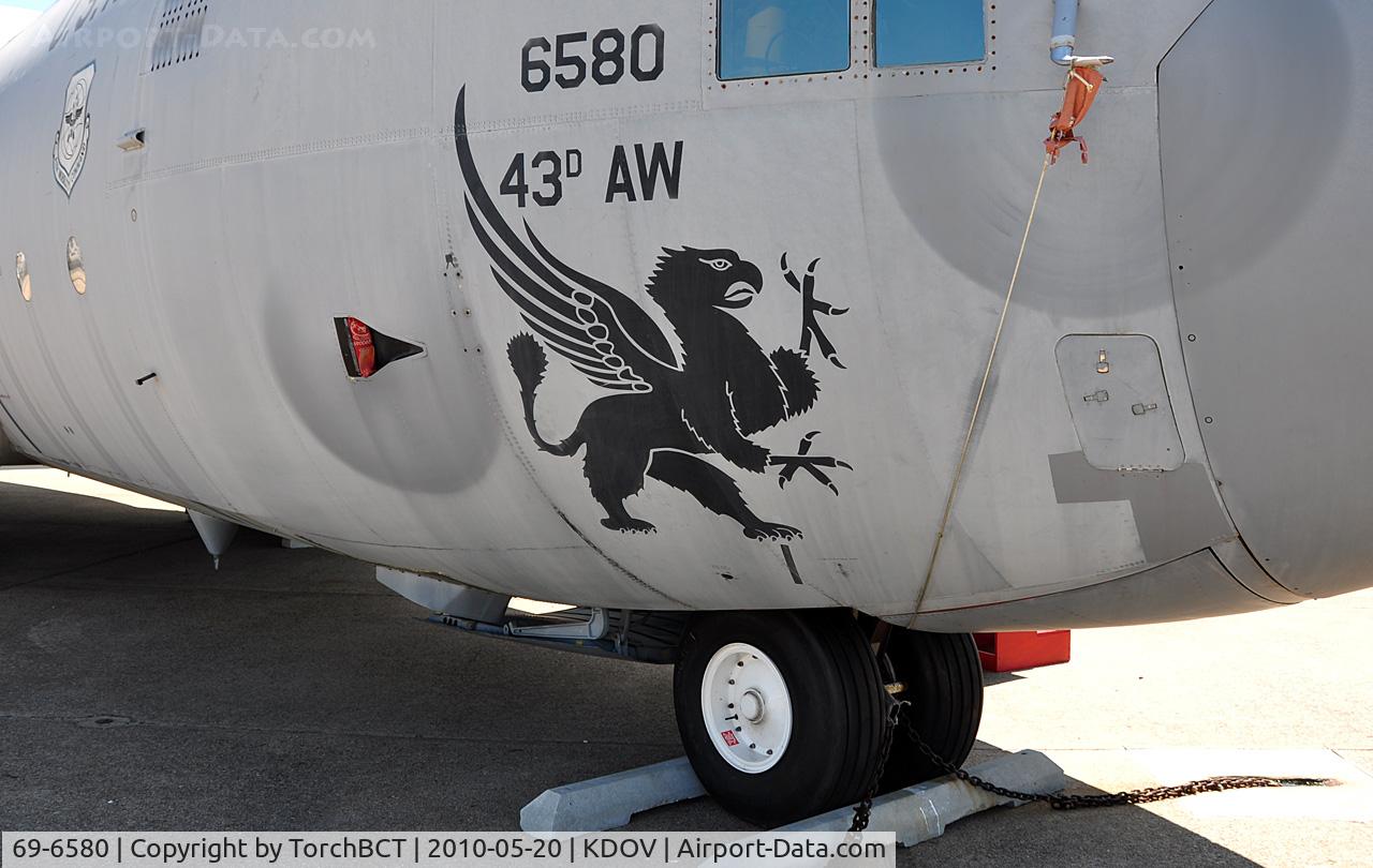 69-6580, 1969 Lockheed C-130E Hercules C/N 382-4356, Air Mobility Command Museum Hercules Noseart.