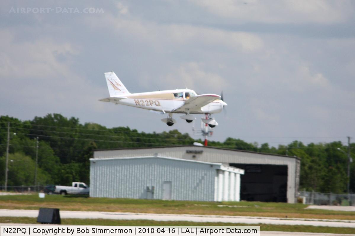 N22PQ, 1968 Piper PA-28-140 Cherokee C/N 28-24349, Arriving at Lakeland, Florida during Sun N Fun 2010.
