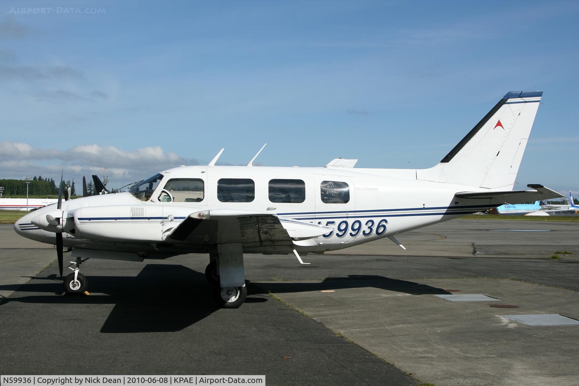 N59936, 1975 Piper PA-31-325 Navajo C/R C/N 31-7512019, KPAE