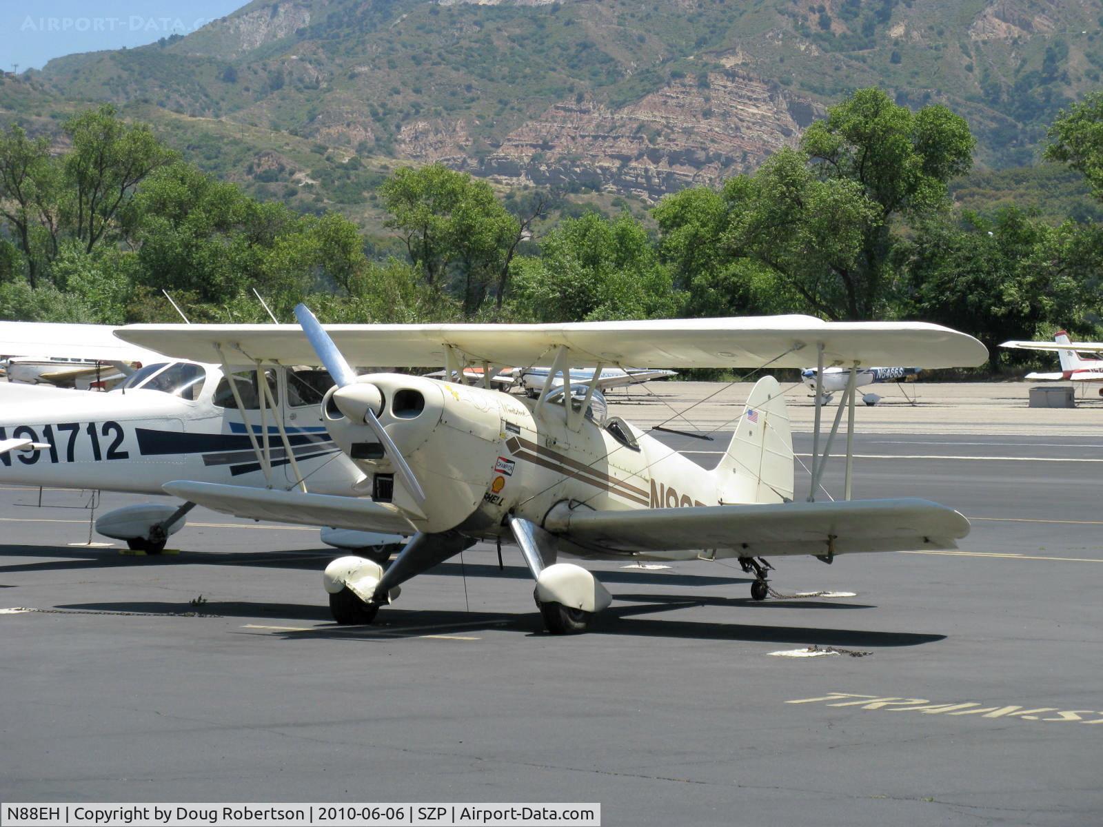N88EH, 1970 EAA Biplane C/N EHH-1, 1970 Hooper EAA BIPLANE, Model P ACRO-SPORT, 'Woodstock', Lycoming O-290 135 Hp