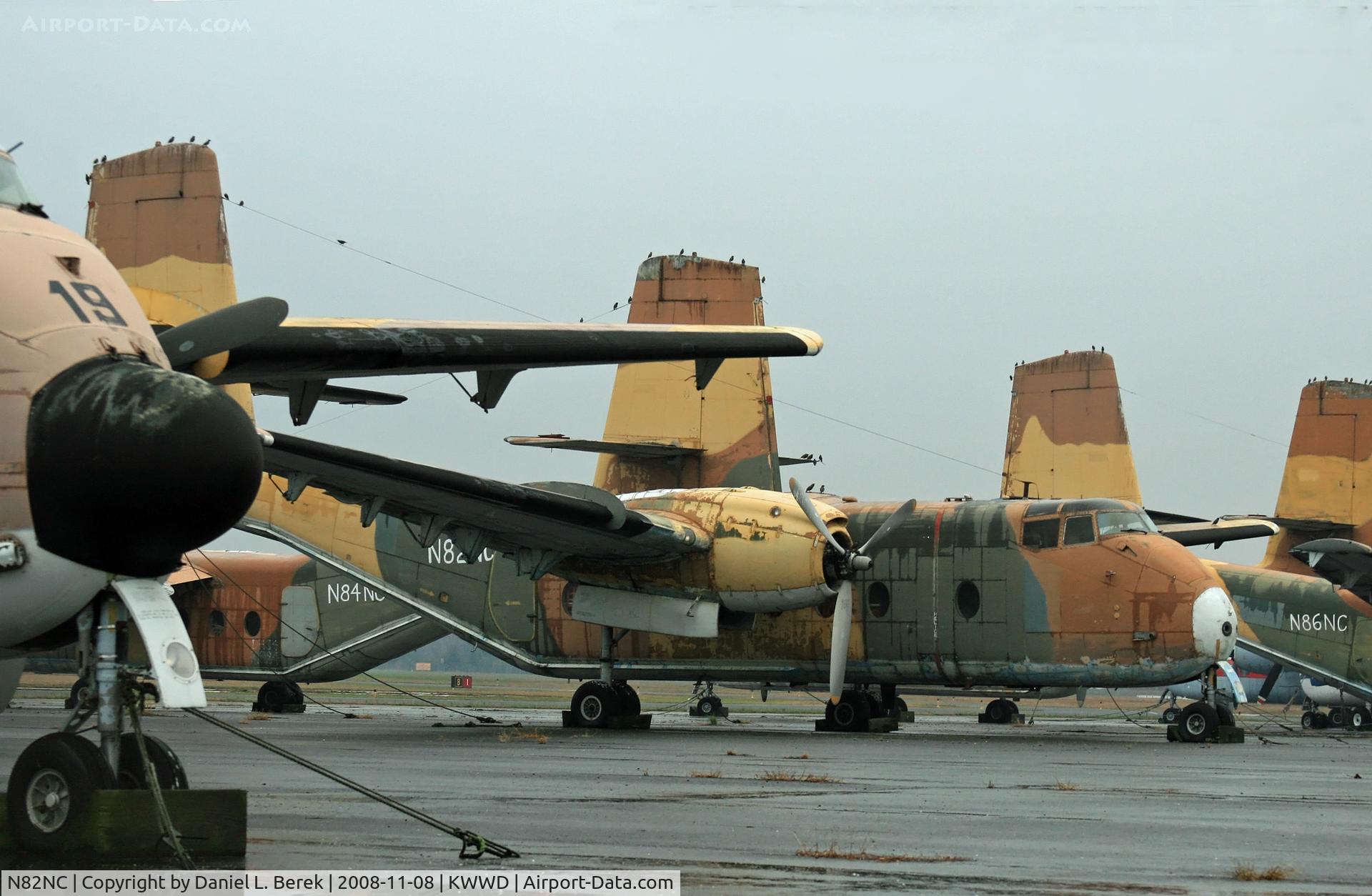 N82NC, 1968 De Havilland Canada DHC-4 Caribou C/N 259, Marooned at Cape May County Airport. Formerly Spanish AF T9-2 and 372-02.