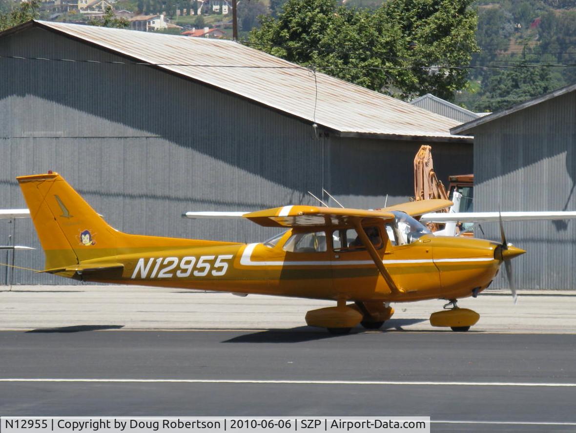 N12955, 1973 Cessna 172M C/N 17262400, 1973 Cessna 172M, Lycoming O-320-E2A 150 Hp, taxi
