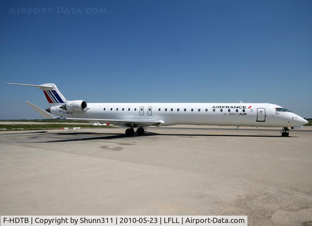 F-HDTB, 2006 Bombardier CRJ-900ER (CL-600-2D24) C/N 15063, Parked at the Brit'Air maintenance area...