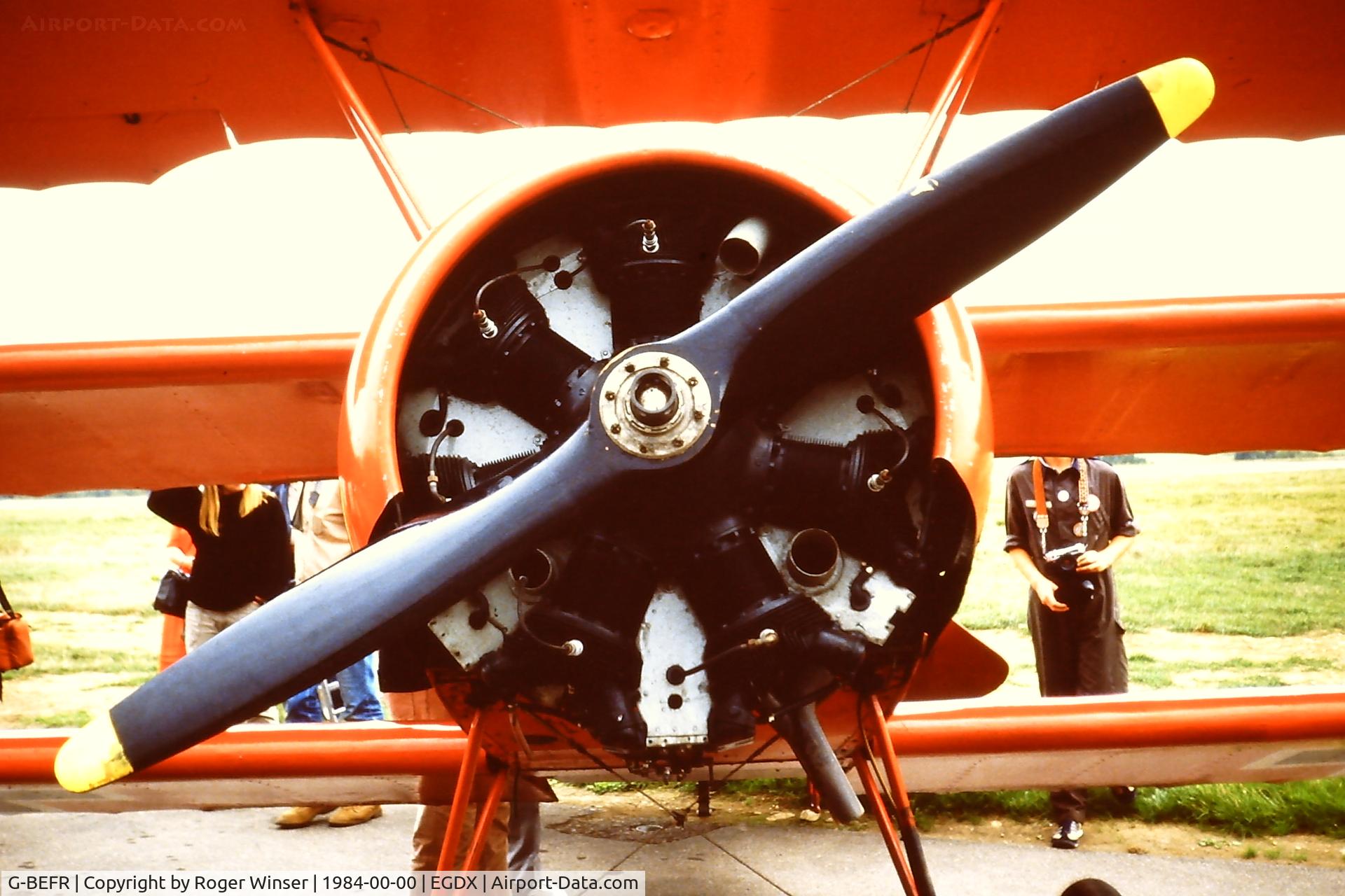 G-BEFR, 1976 Fokker Dr.1 Triplane Replica C/N WA1, Flying replica Fokker DR1 aircraft.