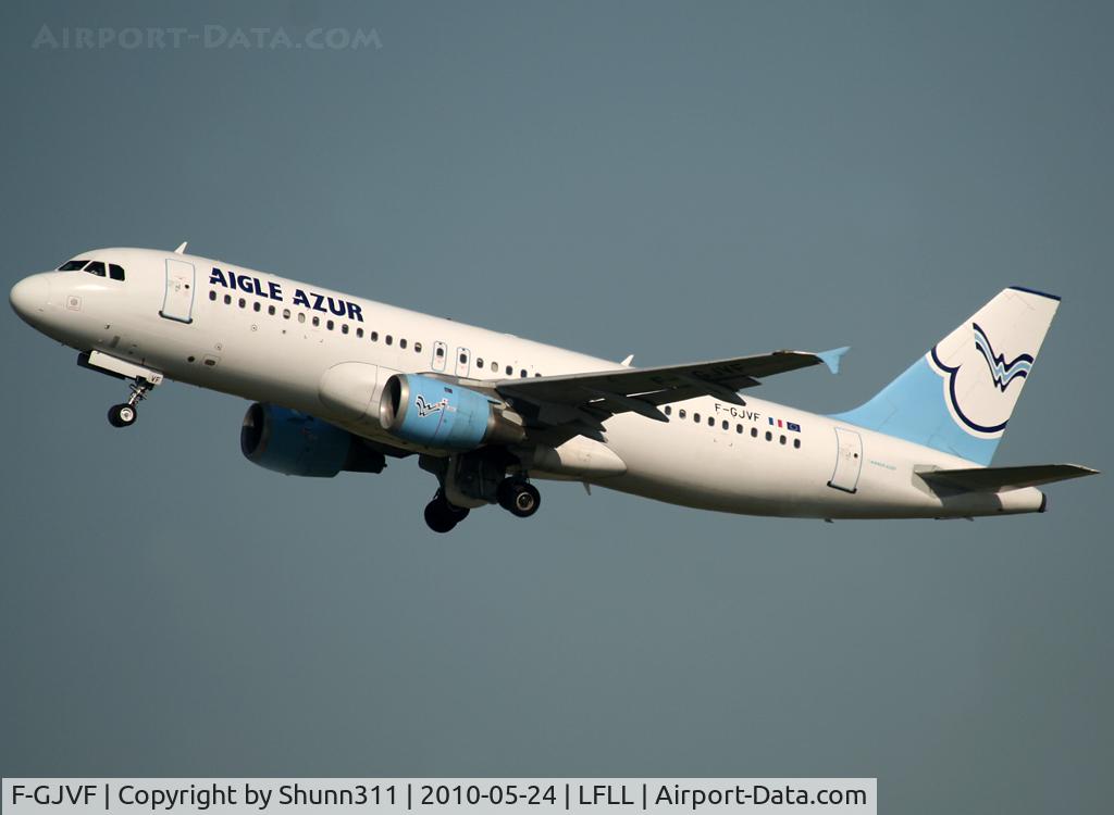 F-GJVF, 1991 Airbus A320-211 C/N 244, Taking off rwy 18R