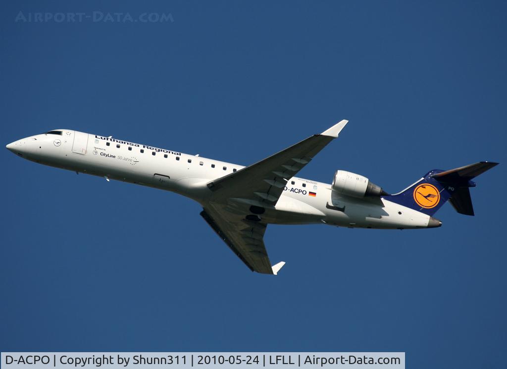 D-ACPO, 2003 Canadair CRJ-701ER (CL-600-2C10) Regional Jet C/N 10085, Taking off rwy 18R