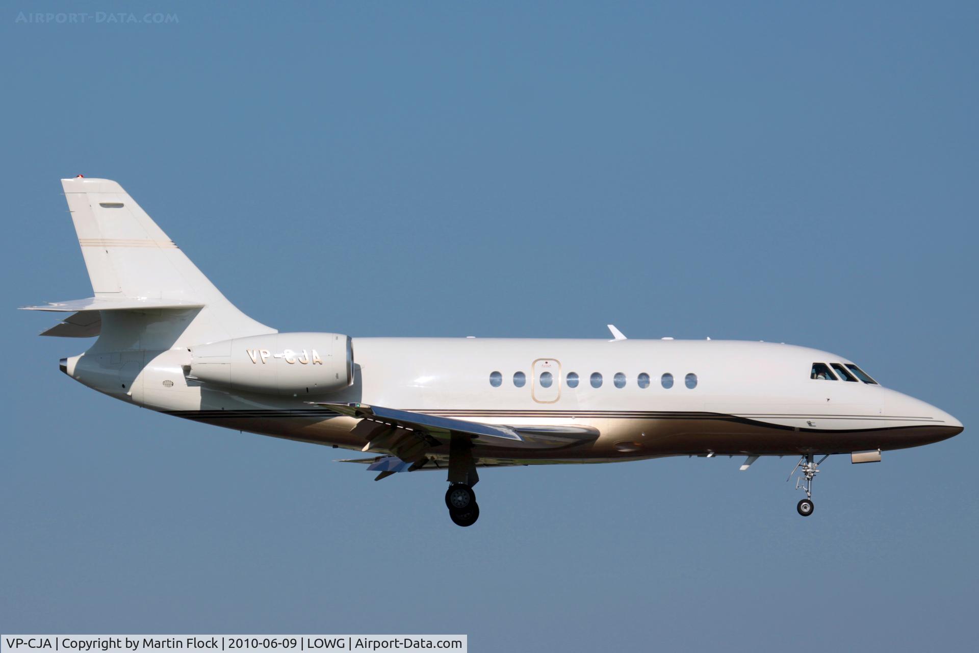 VP-CJA, 1995 Dassault Falcon 2000 C/N 18, .